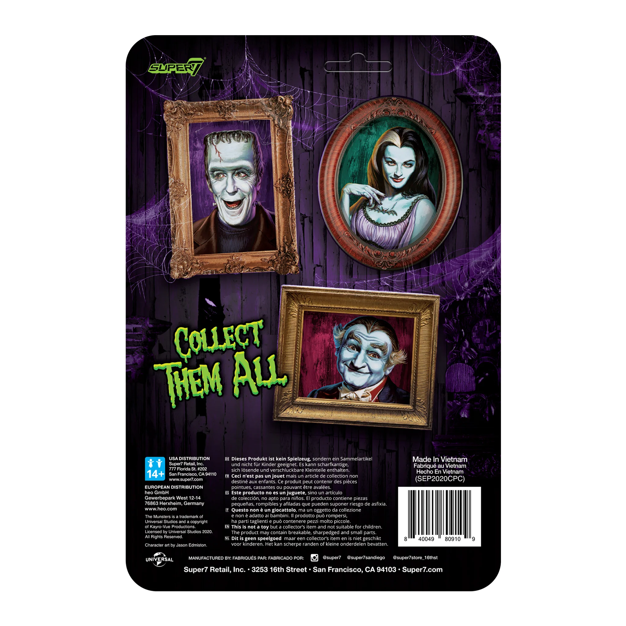 Munsters ReAction Figures Wave 1 - Lily 4 Munsters ReAction Figures Wave 1 - Lily
