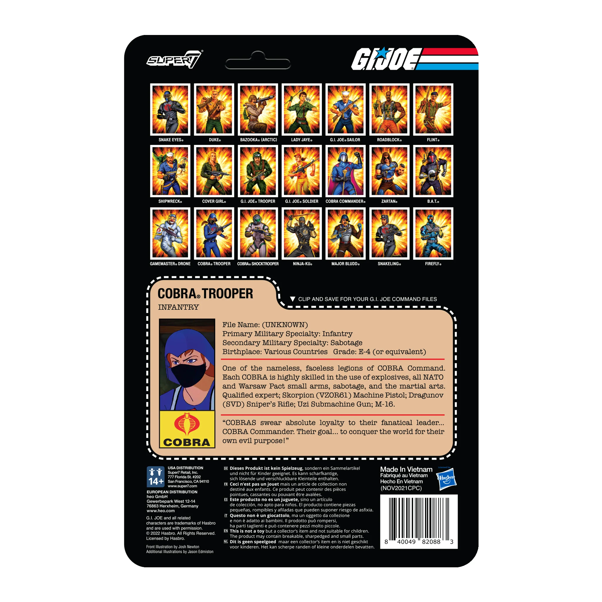 G.I. Joe ReAction Wave 4 - Cobra Female Trooper Long Blonde Hair (Pink) 4 G.I. Joe ReAction Wave 4 - Cobra Female Trooper Long Blonde Hair (Pink)