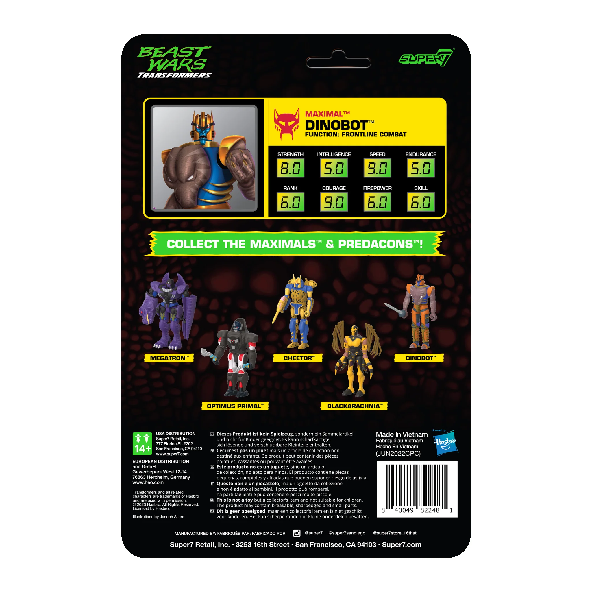 Transformers ReAction Wave 7 Beast Wars - Dino Bot 4 Transformers ReAction Wave 7 Beast Wars - Dino Bot