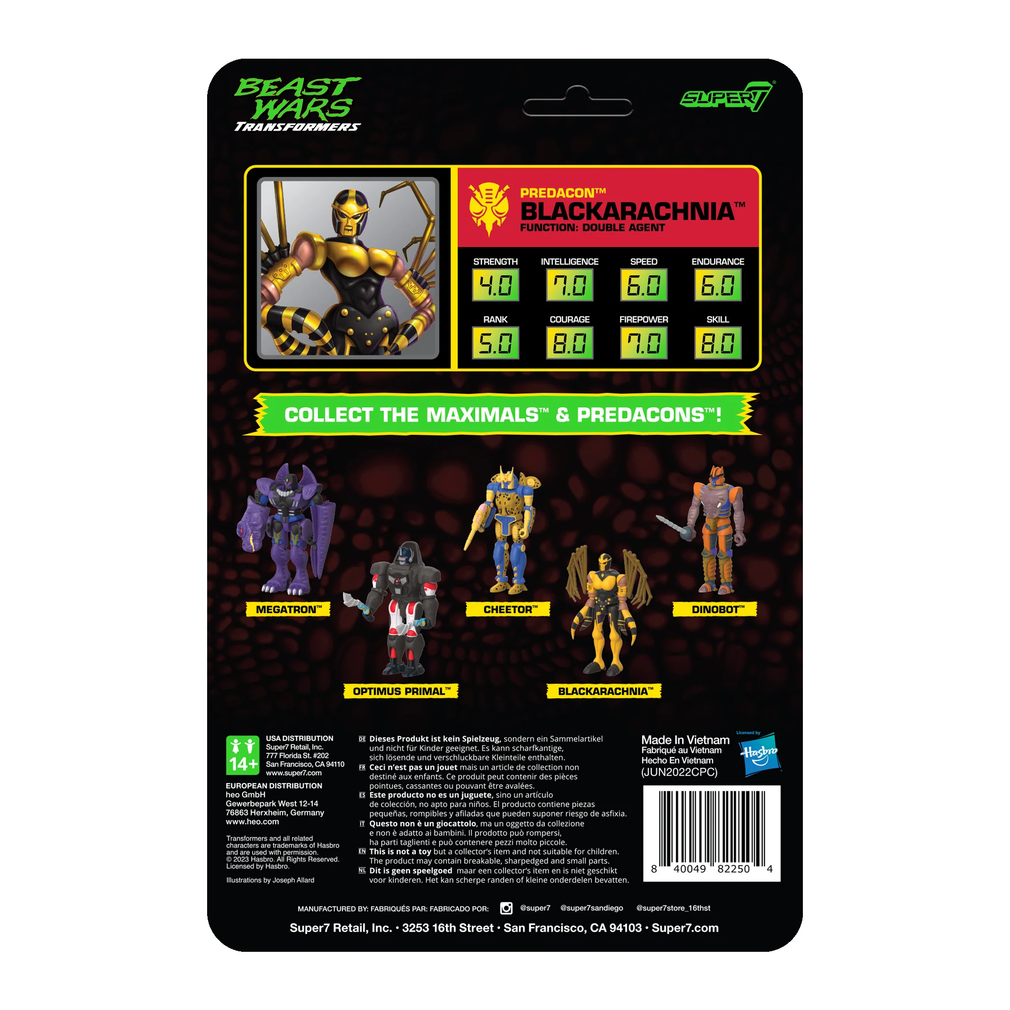 Transformers ReAction Wave 7 Beast Wars - Blackarachnia 4 Transformers ReAction Wave 7 Beast Wars - Blackarachnia