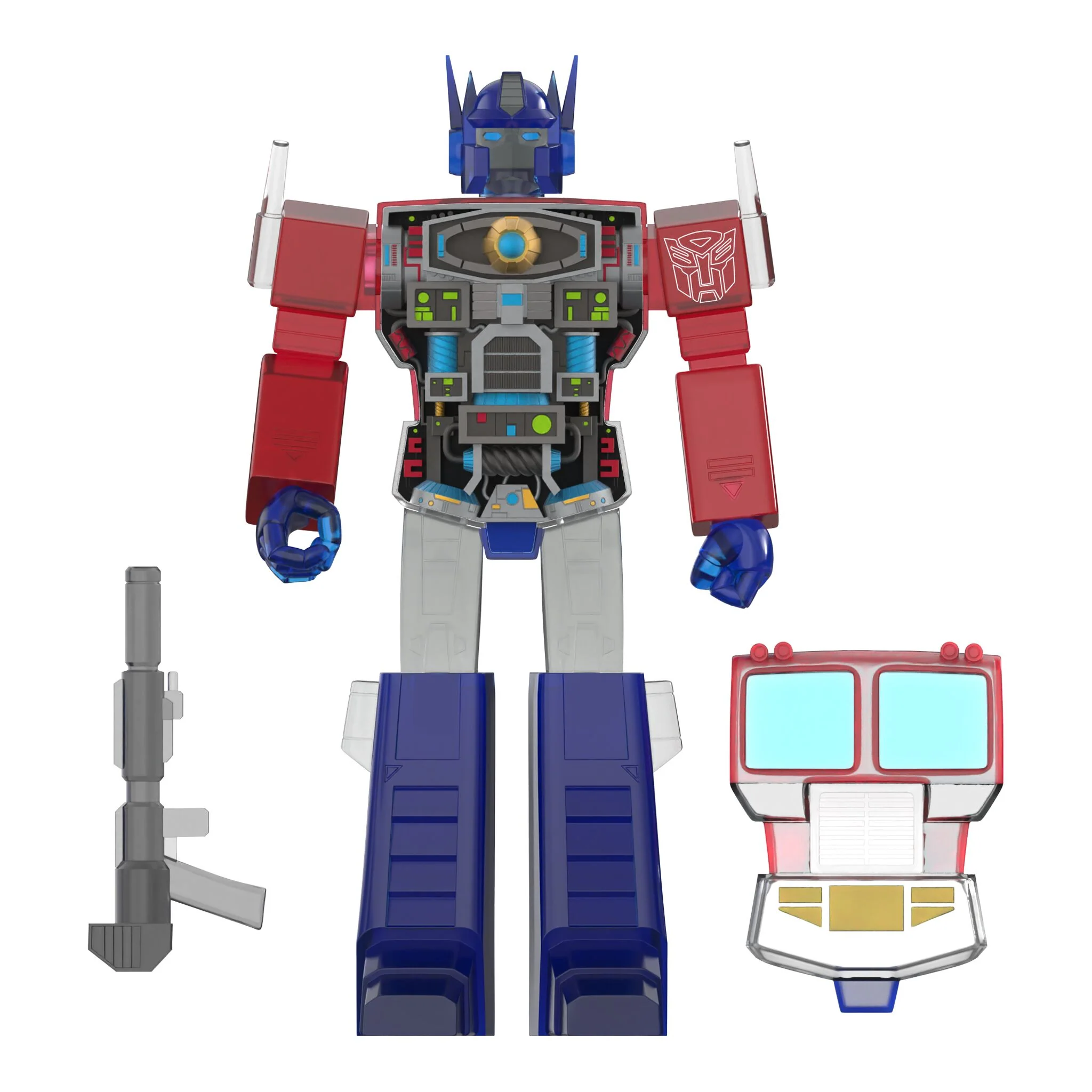 Transformers Super Cyborg - Optimus Prime (Clear Red / Blue) 7 Transformers Super Cyborg - Optimus Prime (Clear Red / Blue)