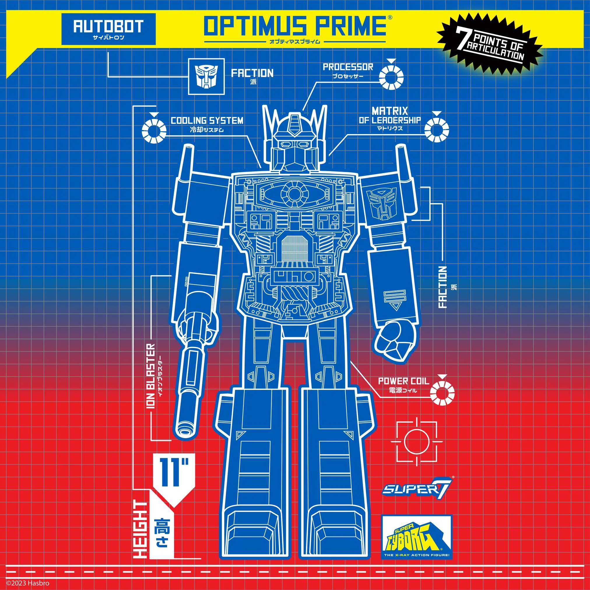 Transformers Super Cyborg - Optimus Prime (Clear Red / Blue) 9 Transformers Super Cyborg - Optimus Prime (Clear Red / Blue)
