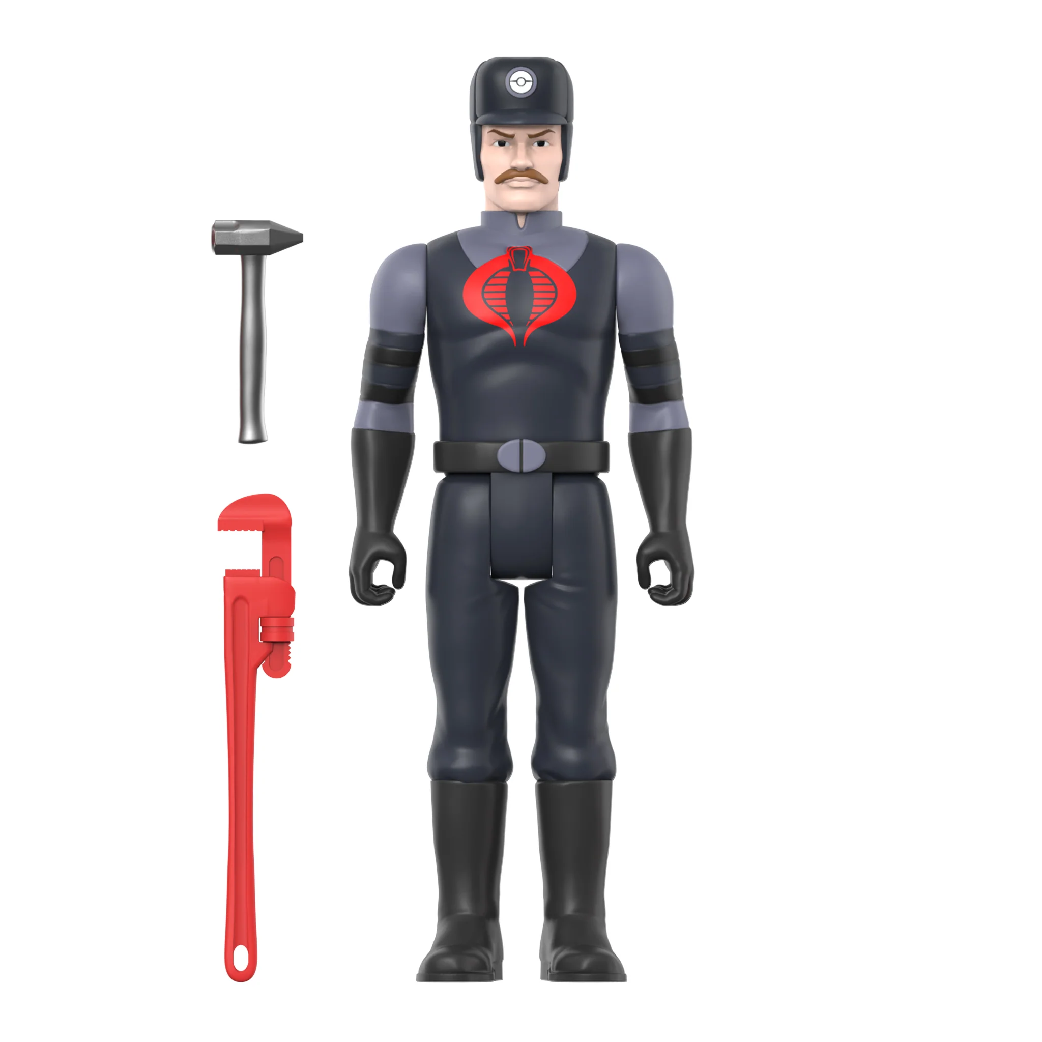 G.I. Joe ReAction Figures Wave 3 - Cobra Snakeling Factory Worker Mustache (Pink) 3 G.I. Joe ReAction Figures Wave 3 - Cobra Snakeling Factory Worker Mustache (Pink)