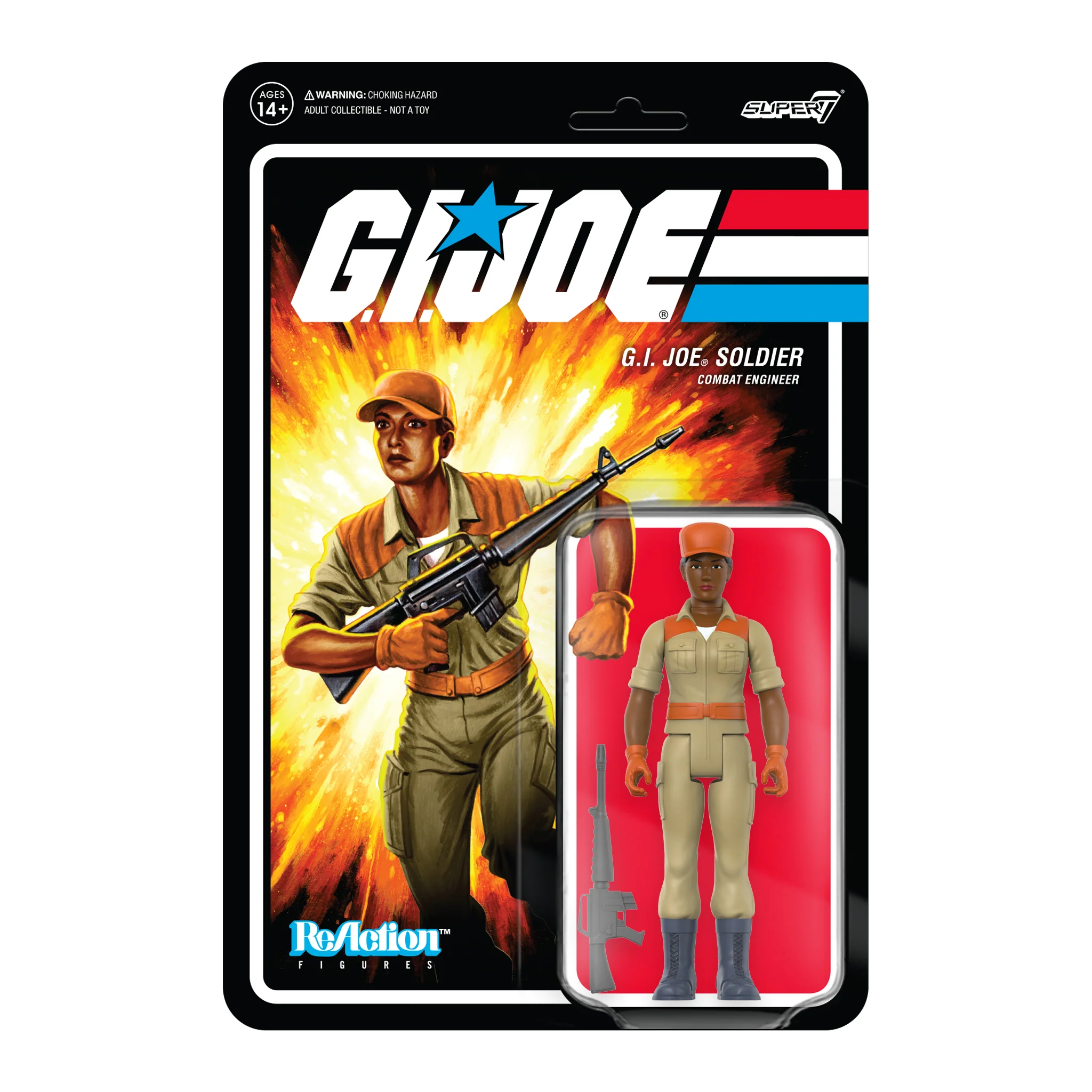 G.I. Joe ReAction Figures Wave 3 - Female Combat Engineer Short Hair (Brown)