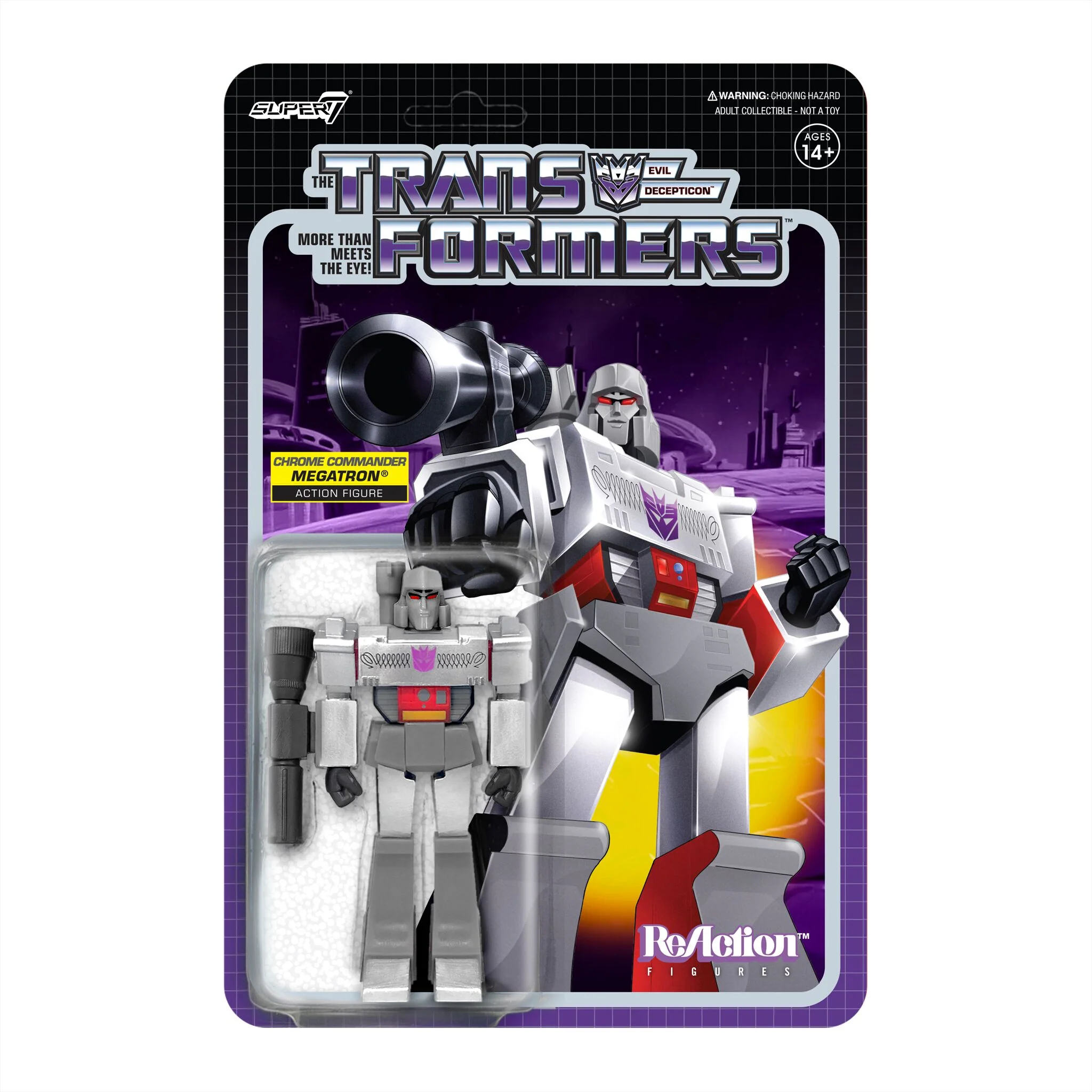 Transformers Reaction W1 RECOLOR - Megatron (Chrome Commander)