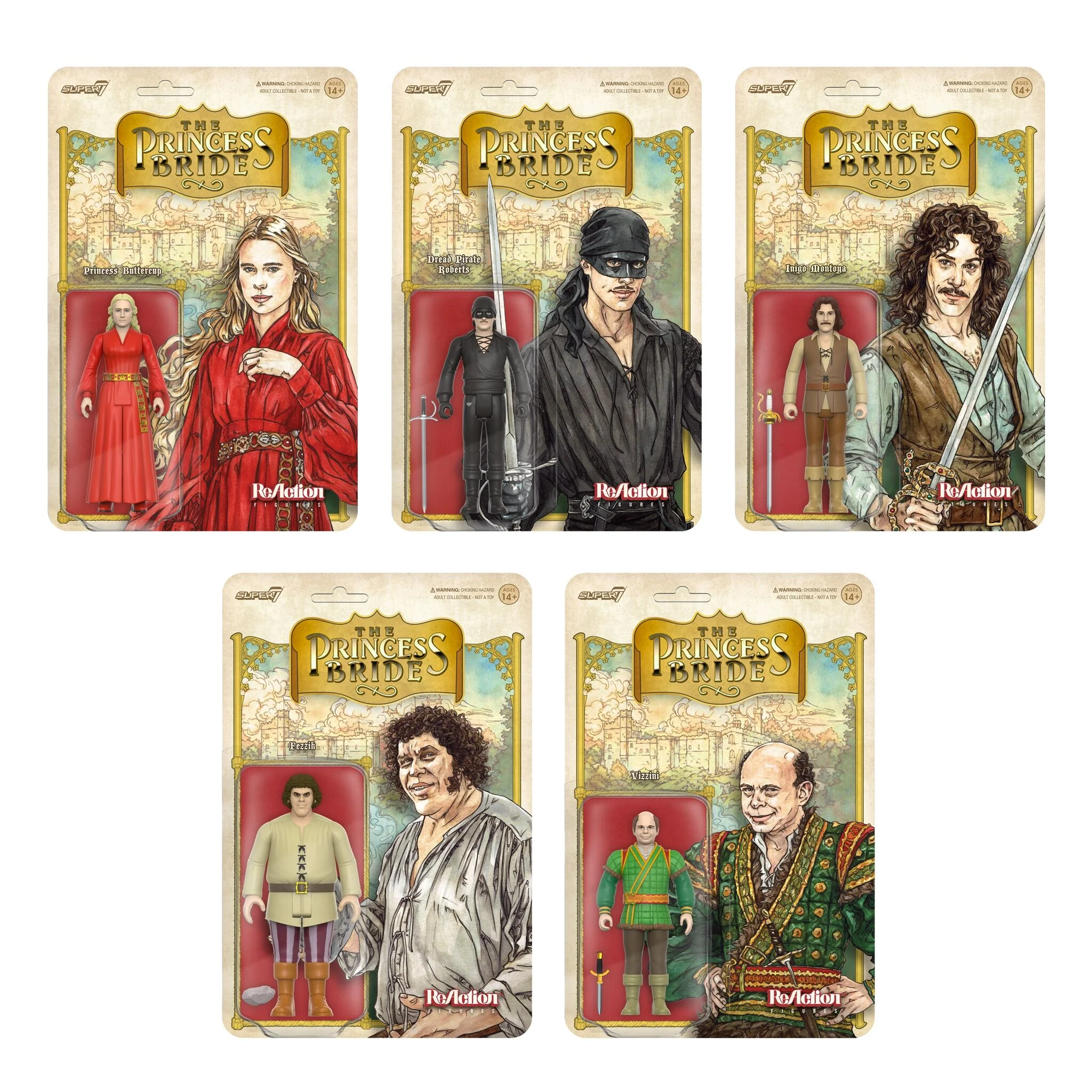 The Princess Bride ReAction Figures Wave 1 - Set of 5