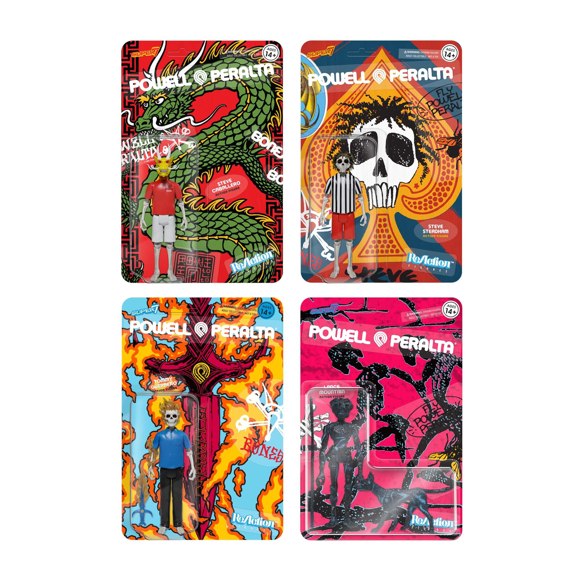 Powell-Peralta ReAction Figures Wave 1 - Set of 4