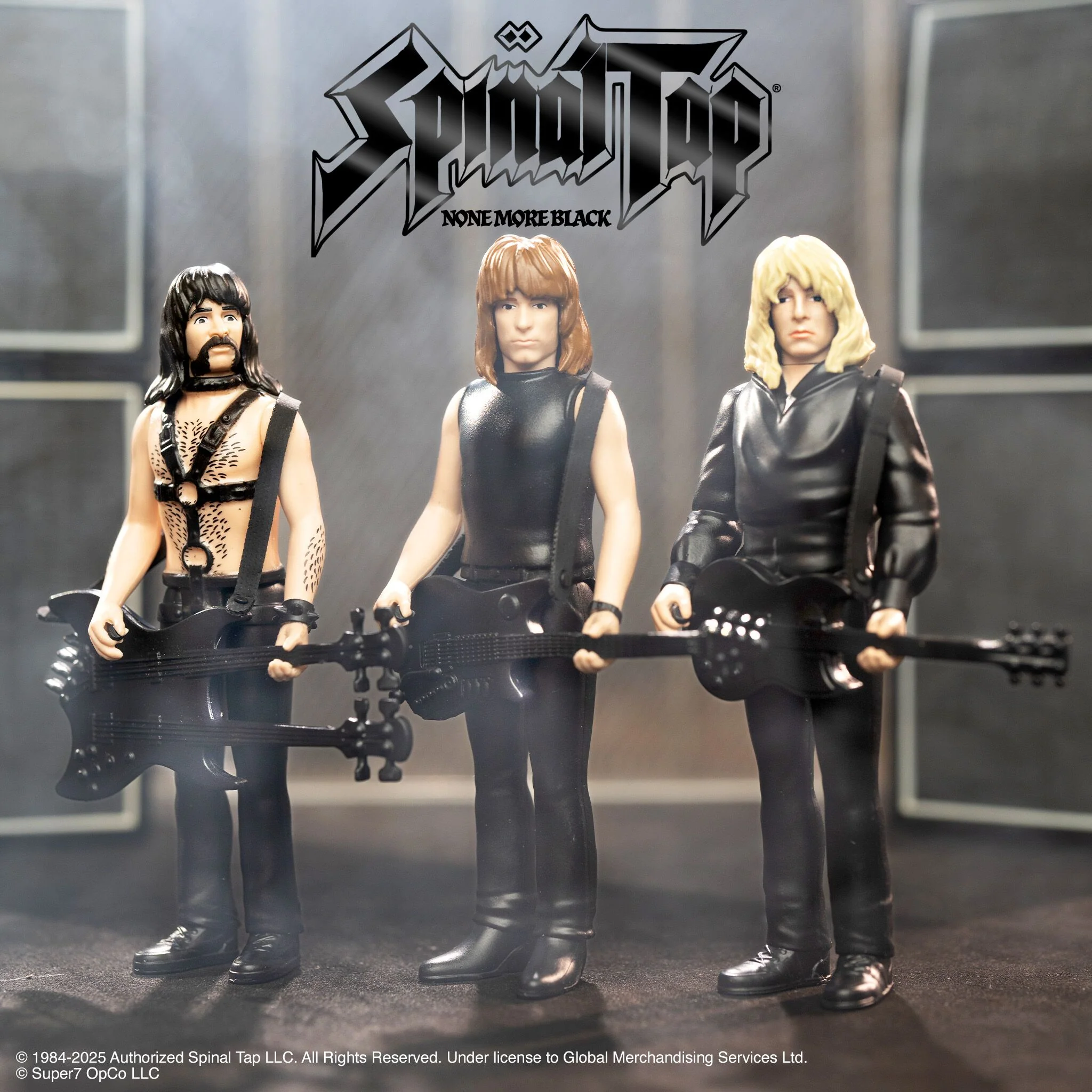 Spinal Tap ReAction Figures Wave 02 - David St. Hubbins, Nigel Tufnel, & Derek Smalls (None More Black) 3 Spinal Tap ReAction Figures Wave 02 - David St. Hubbins, Nigel Tufnel, & Derek Smalls (None More Black)