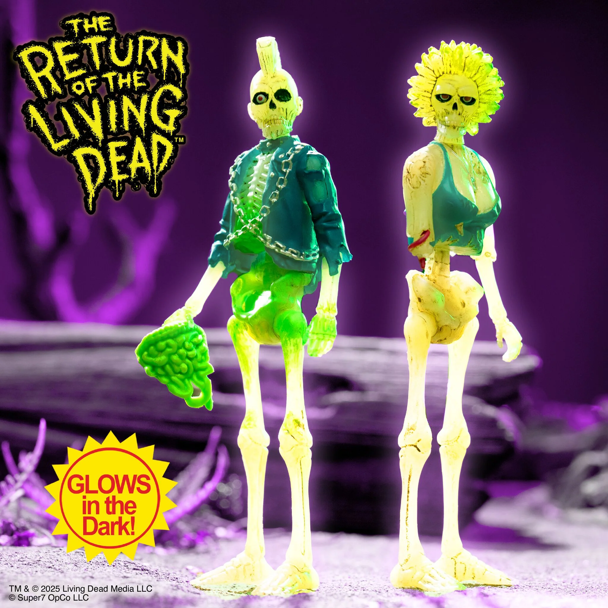 Return of the Living Dead ReAction Figures Wave 5 - Zombie Suicide & Zombie Trash (Monster Glow) 3 Return of the Living Dead ReAction Figures Wave 5 - Zombie Suicide & Zombie Trash (Monster Glow)