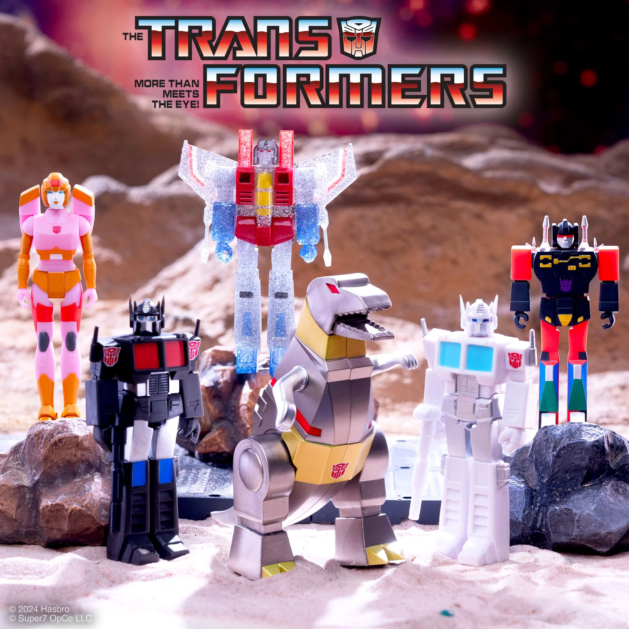 Transformers ReAction Figures Wave 8 - Optimus Prime (Nucleon Quest Special Mission), Ghost of Starscream, Rumble, Grimlock, Arcee, & Optimus Prime (Ultra Magnus) 3 Transformers ReAction Figures Wave 8 - Optimus Prime (Nucleon Quest Special Mission), Ghost of Starscream, Rumble, Grimlock, Arcee, & Optimus Prime (Ultra Magnus)
