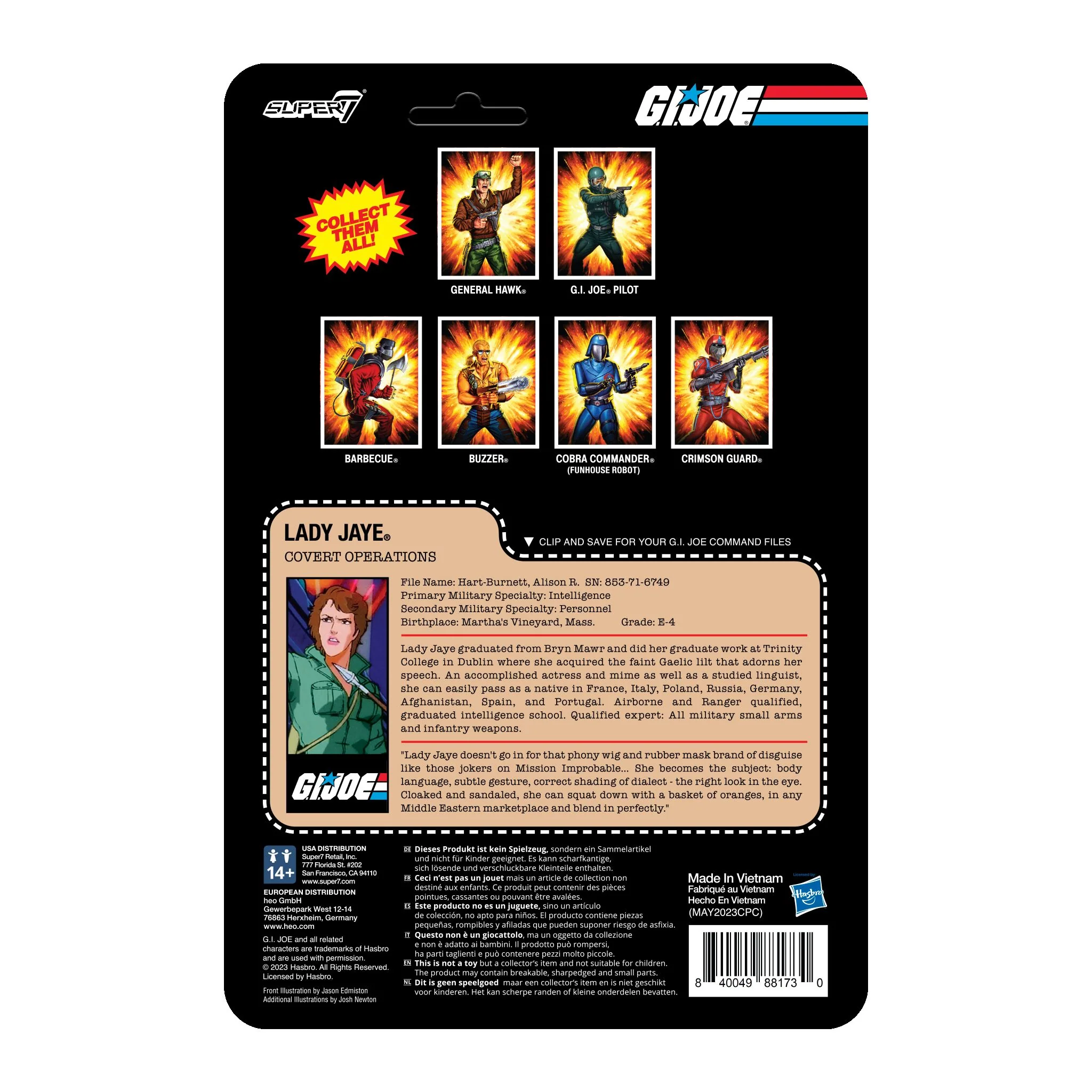 G.I. Joe ReAction Figures - Lady Jaye (DIC Teal) 6 G.I. Joe ReAction Figures - Lady Jaye (DIC Teal)