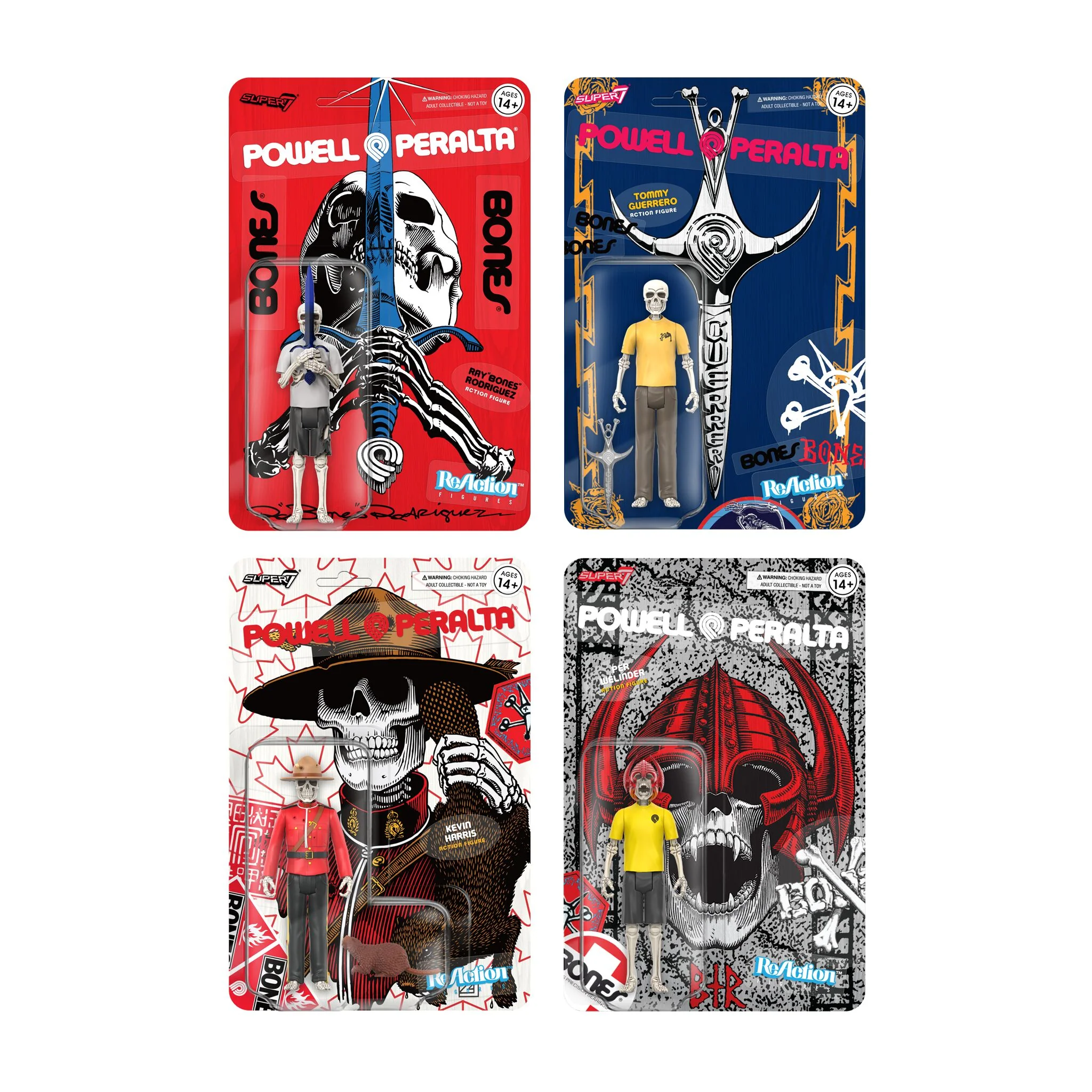 Powell-Peralta ReAction Figures Wave 4 - Set of 4