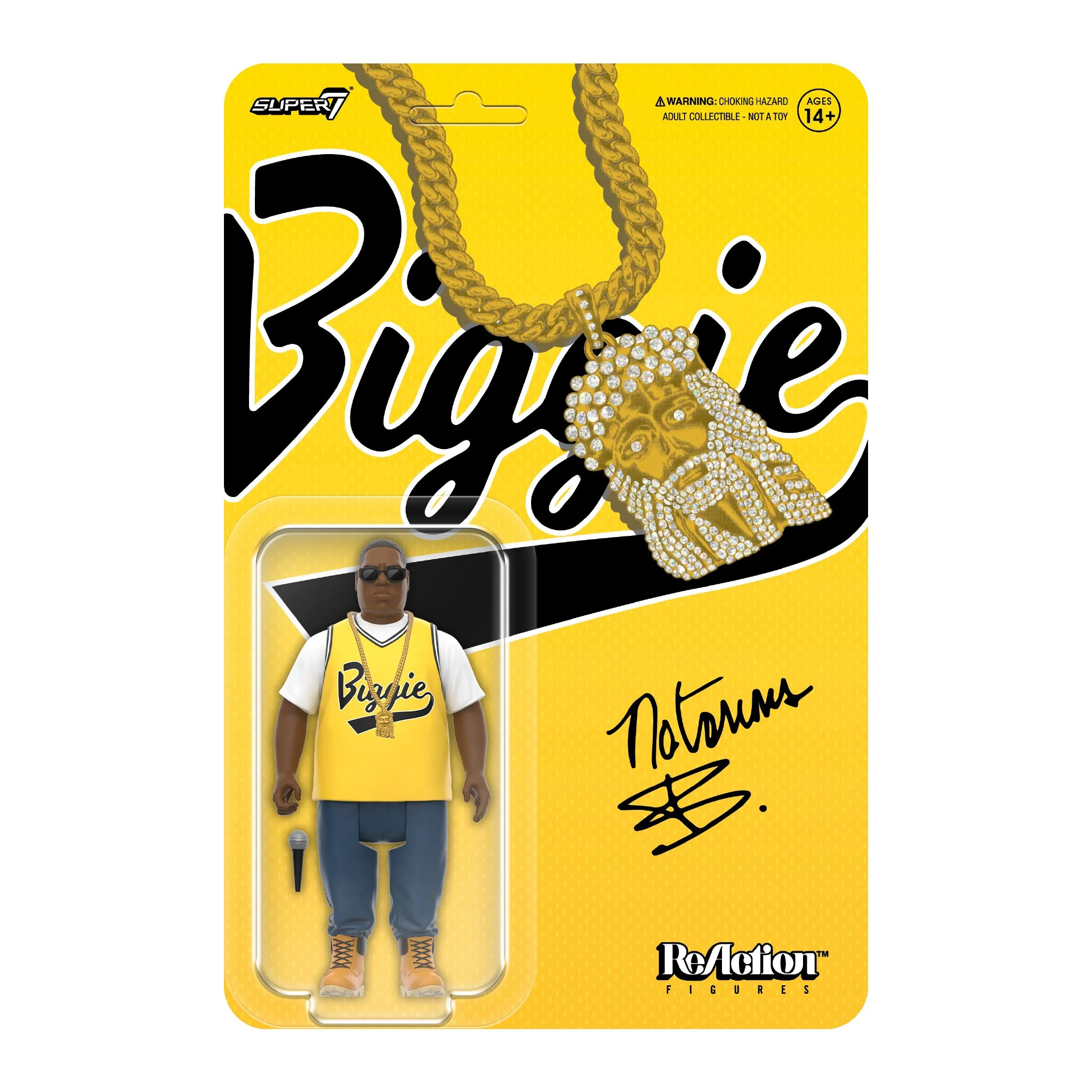 Notorious B.I.G. ReAction Figures Wave 04 - Notorious B.I.G. (Yellow Jersey)