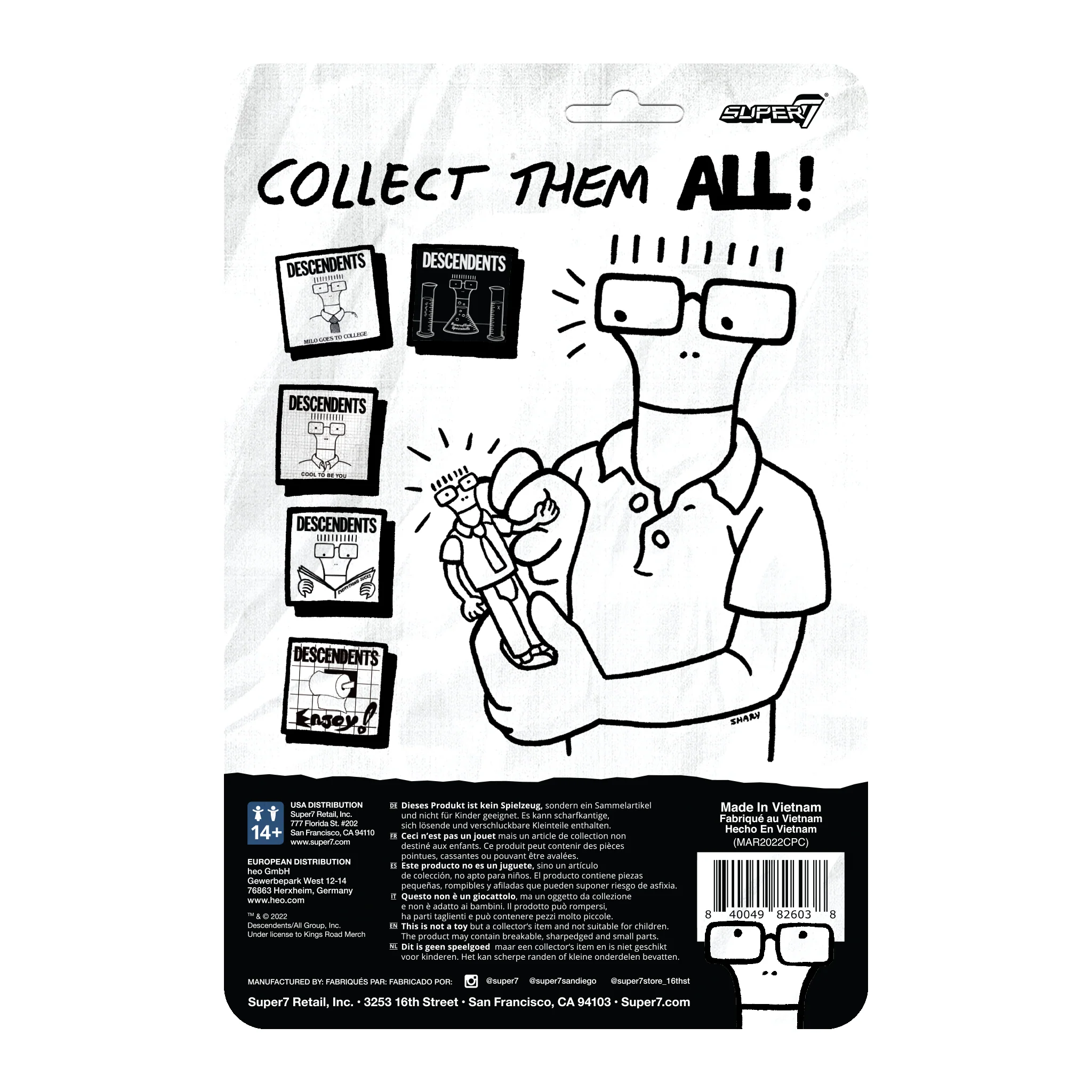 Descendents ReAction Figure - Milo (Hypercaffium Spazzinate) 5 Descendents ReAction Figure - Milo (Hypercaffium Spazzinate)
