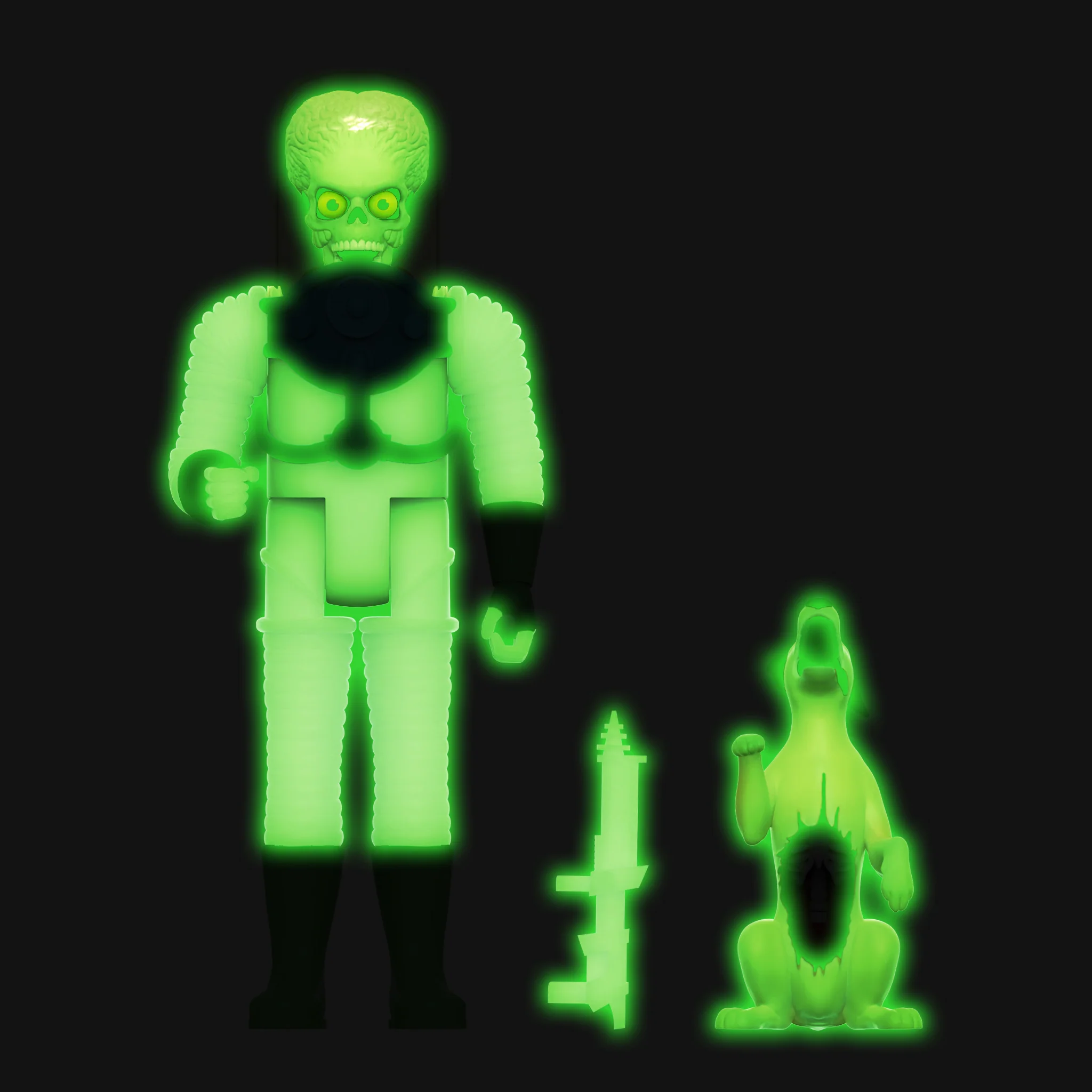 Mars Attacks ReAction Wave 2 - Destroying a Dog (Glow) 3 Mars Attacks ReAction Wave 2 - Destroying a Dog (Glow)