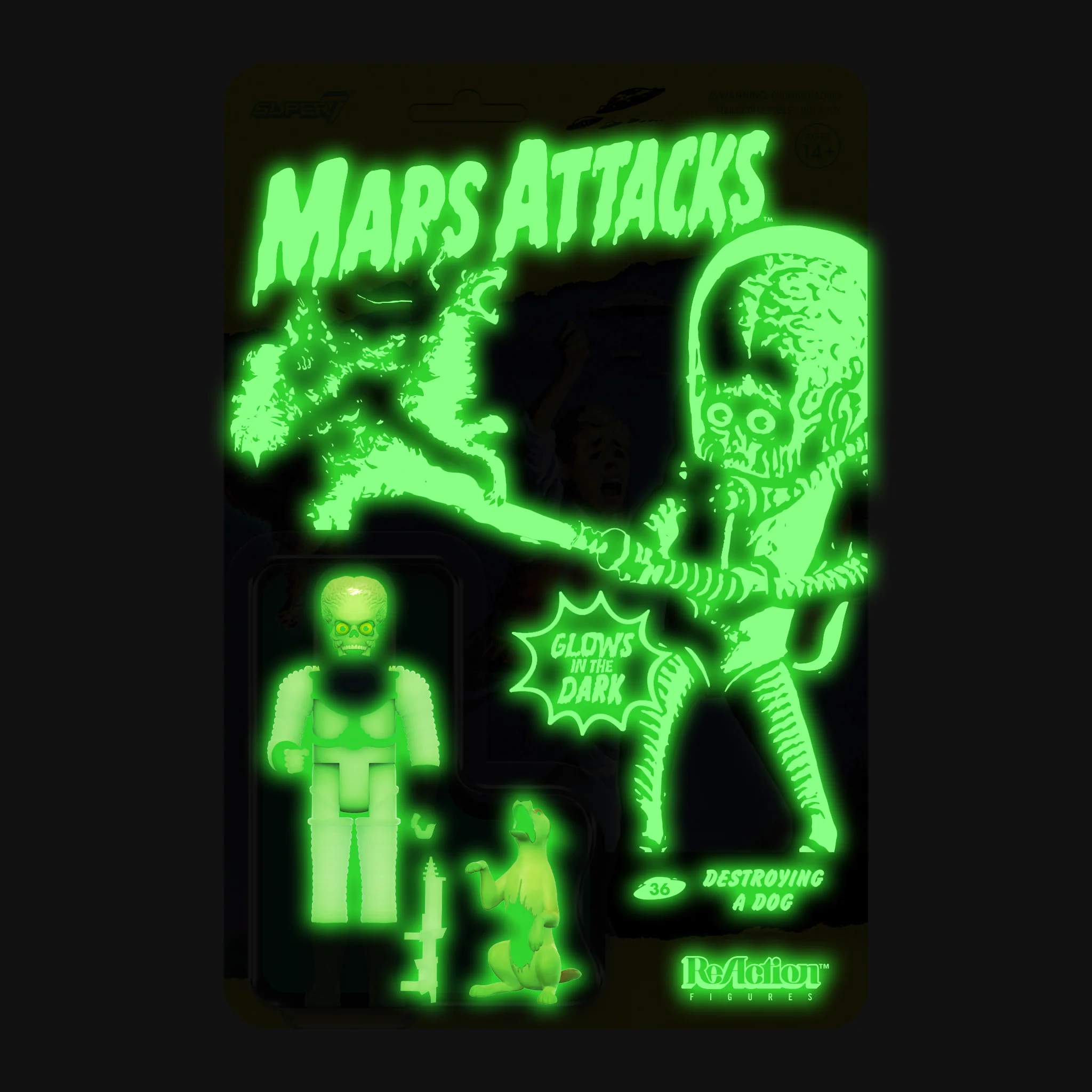 Mars Attacks ReAction Wave 2 - Destroying a Dog (Glow) 5 Mars Attacks ReAction Wave 2 - Destroying a Dog (Glow)