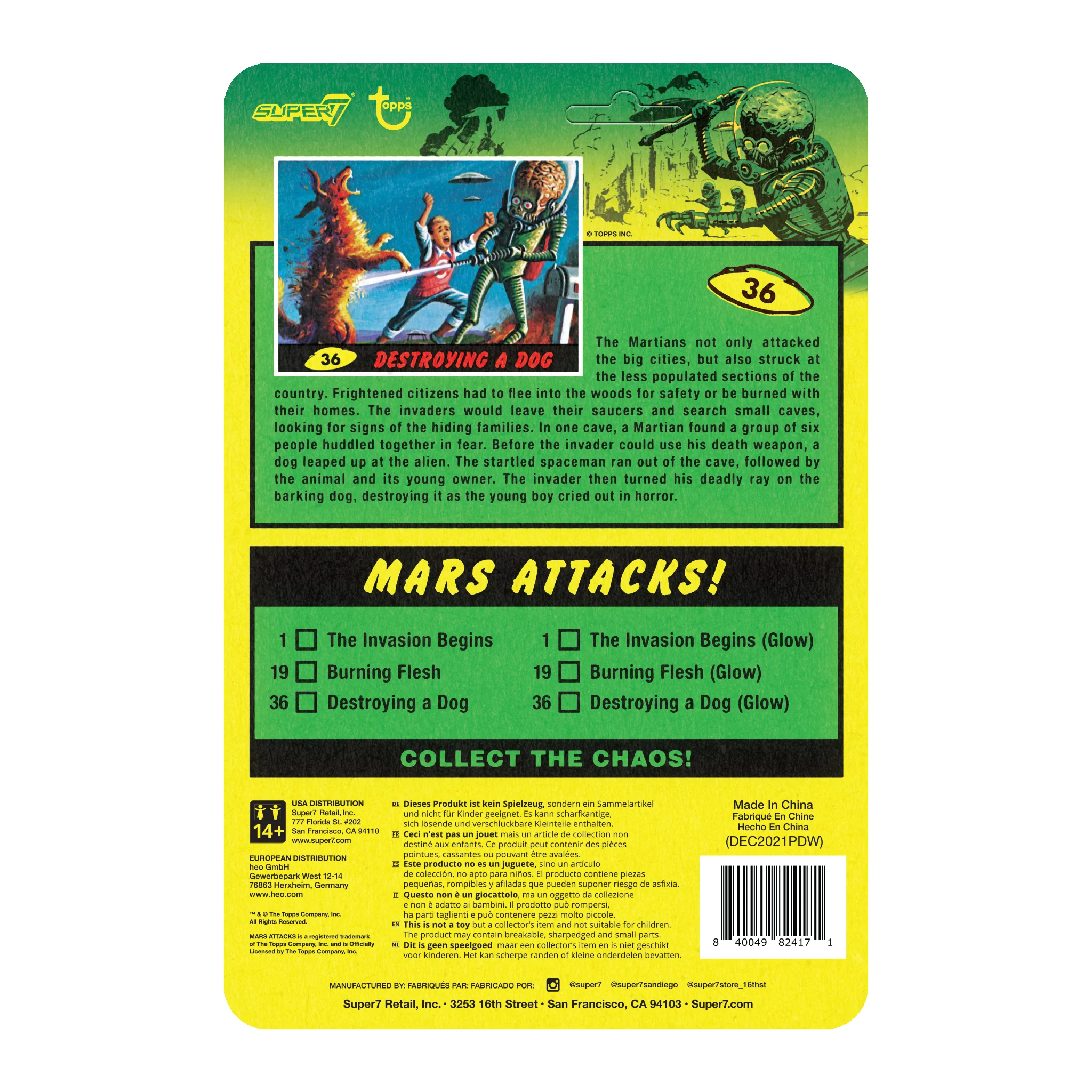 Mars Attacks ReAction Wave 2 - Destroying a Dog (Glow) 6 Mars Attacks ReAction Wave 2 - Destroying a Dog (Glow)