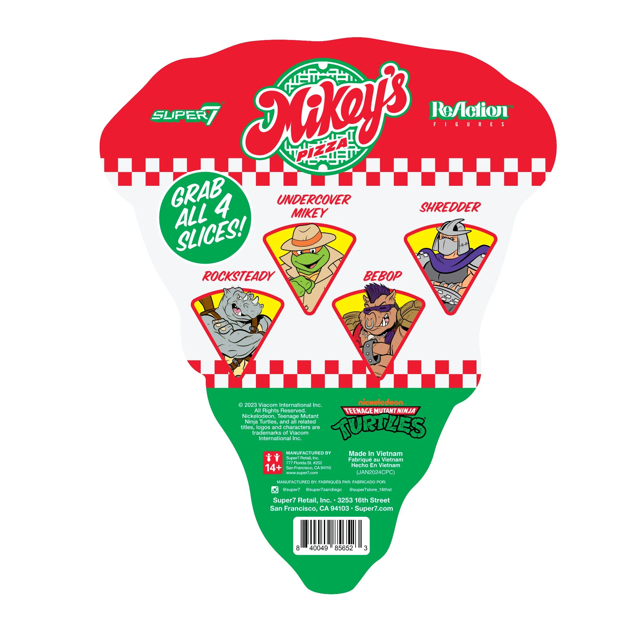 Teenage Mutant Ninja Turtles ReAction Figures Wave 10 - Undercover Michelangelo (Weird Pizza To Go) 6 Teenage Mutant Ninja Turtles ReAction Figures Wave 10 - Undercover Michelangelo (Weird Pizza To Go)