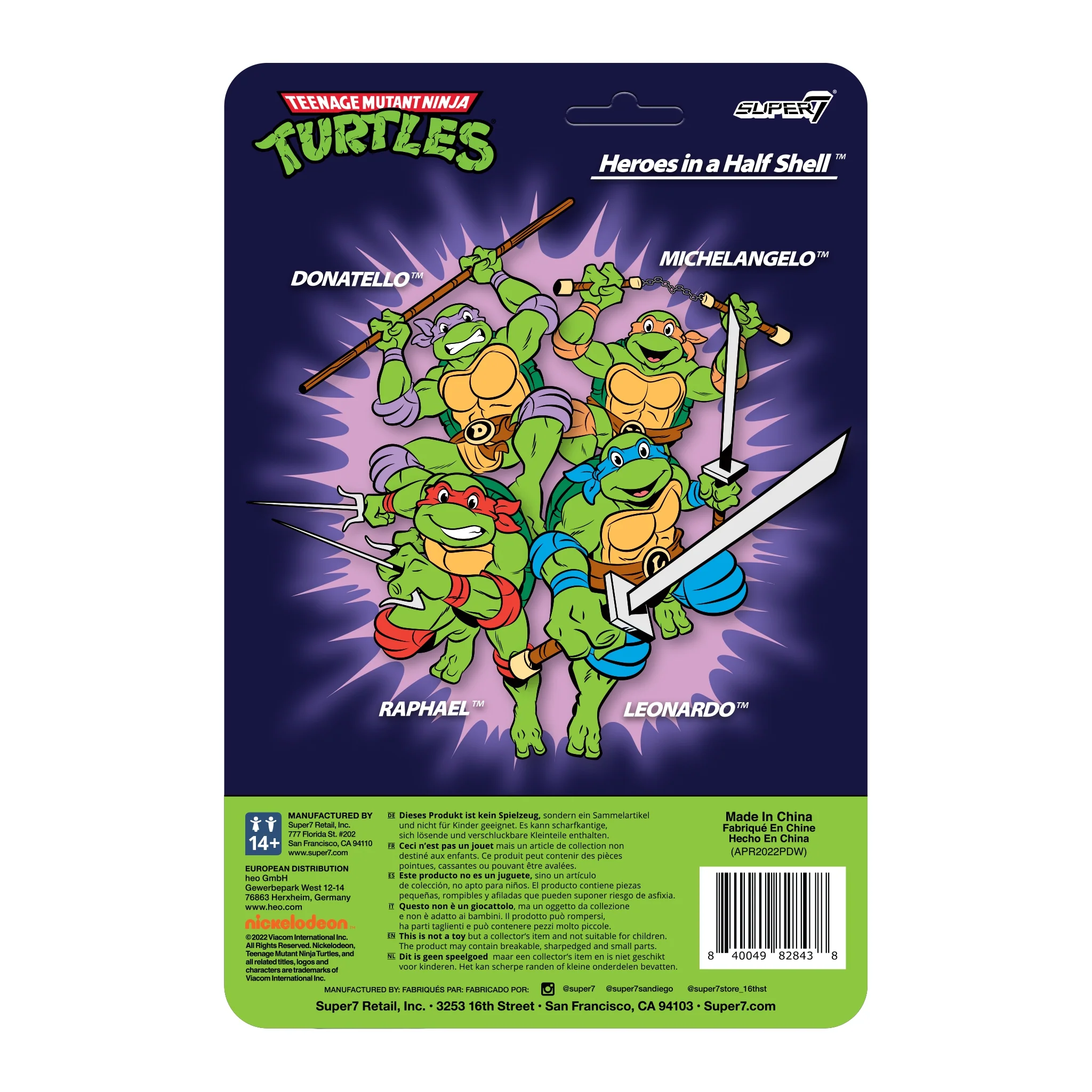 Teenage Mutant Ninja Turtles ReAction Wave 7 - Leonardo Toon 5 Teenage Mutant Ninja Turtles ReAction Wave 7 - Leonardo Toon