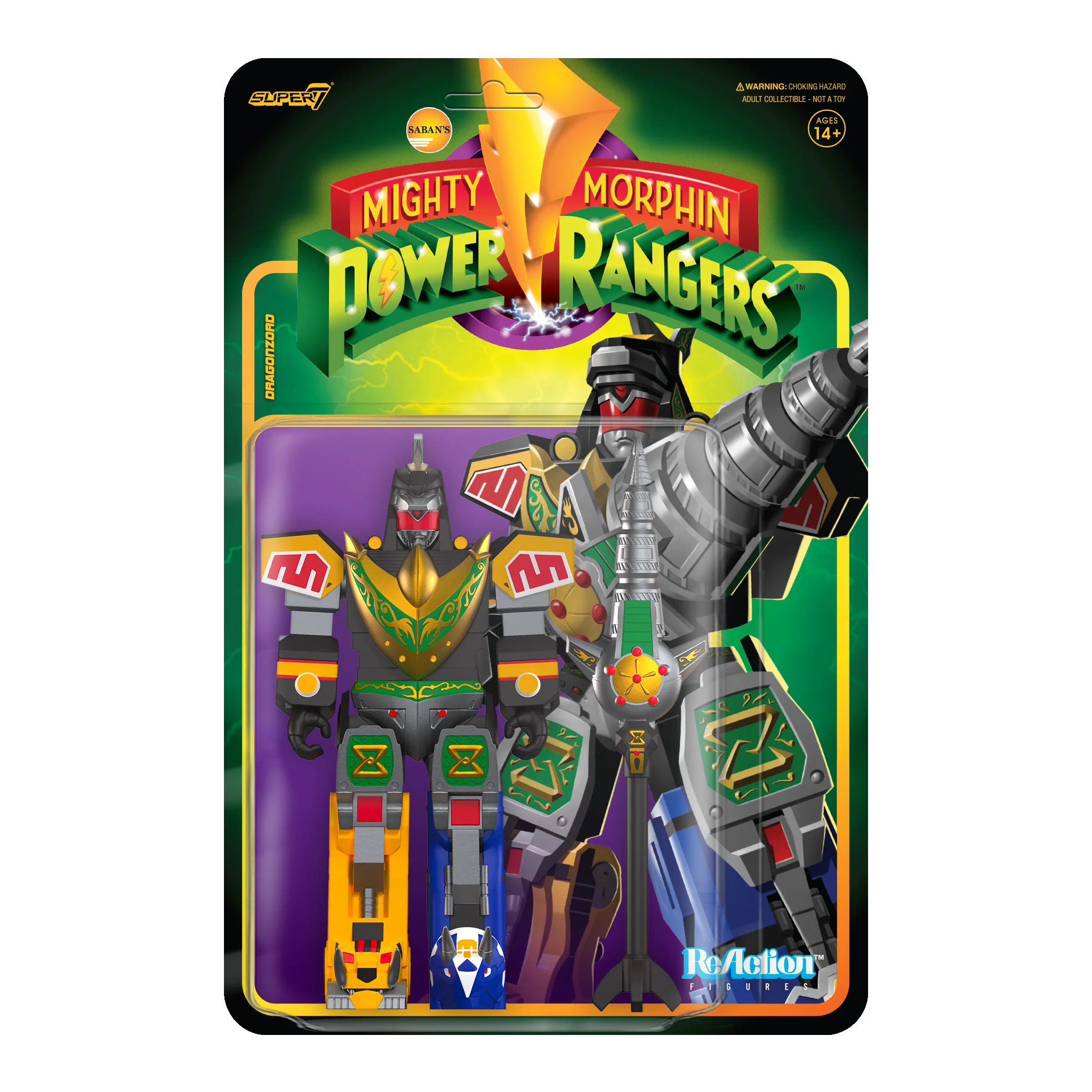 Mighty Morphin Power Rangers ReAction Figure Wave 3 - DragonZord (Battle Mode)