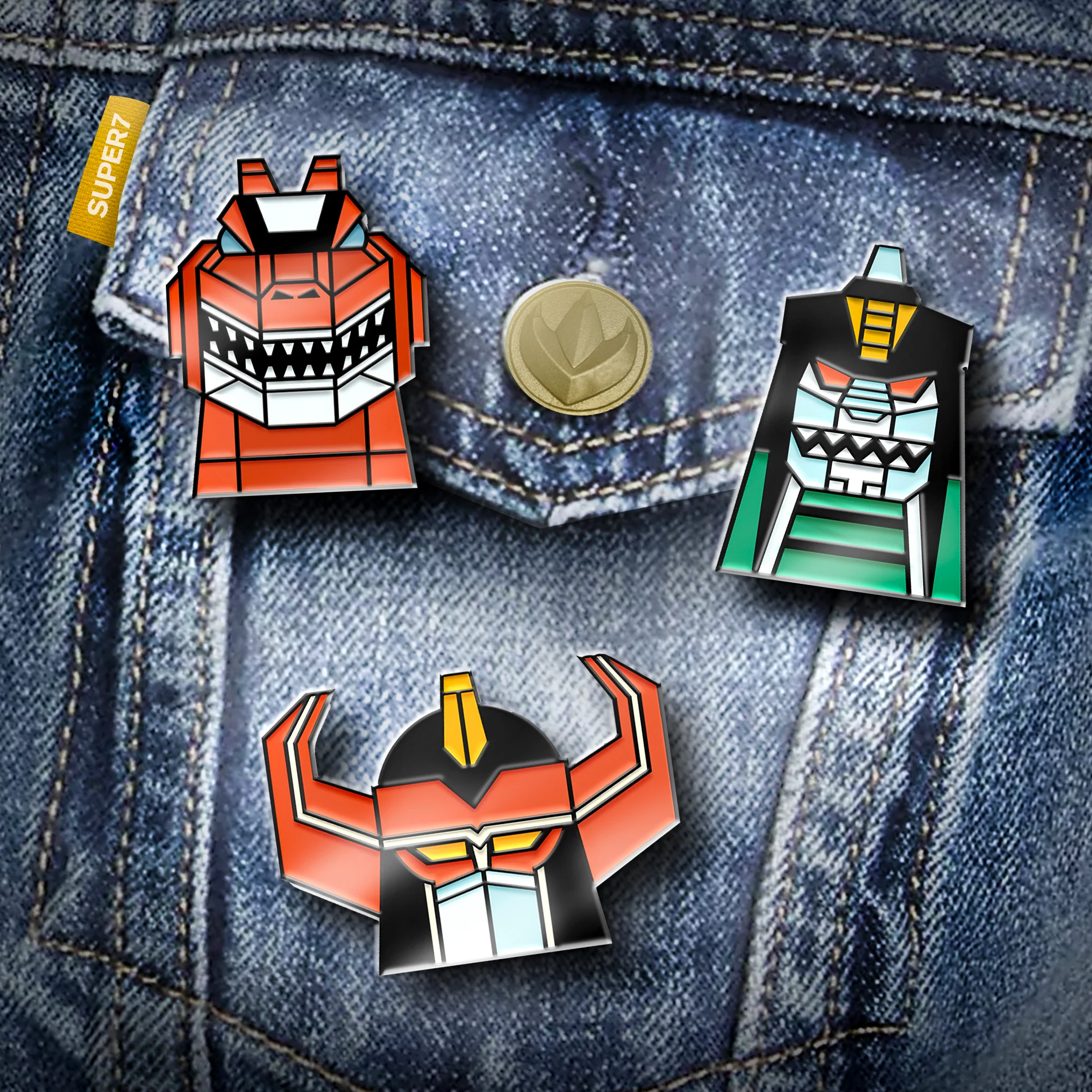 Mighty Morphin Power Rangers Enamel Pin - Dragonzord 4 Mighty Morphin Power Rangers Enamel Pin - Dragonzord