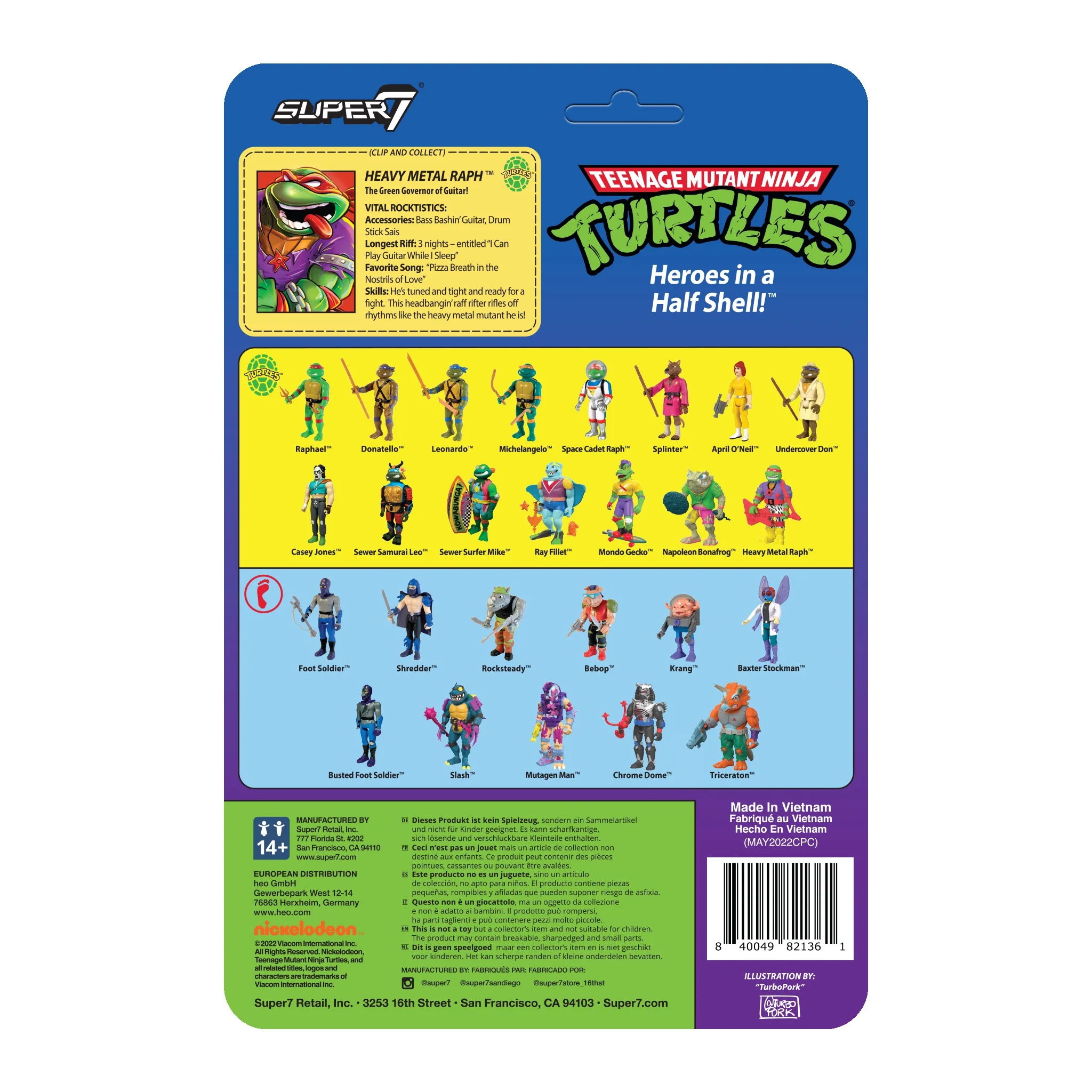 Teenage Mutant Ninja Turtles ReAction Wave 6 - Heavy Metal Raph 4 Teenage Mutant Ninja Turtles ReAction Wave 6 - Heavy Metal Raph