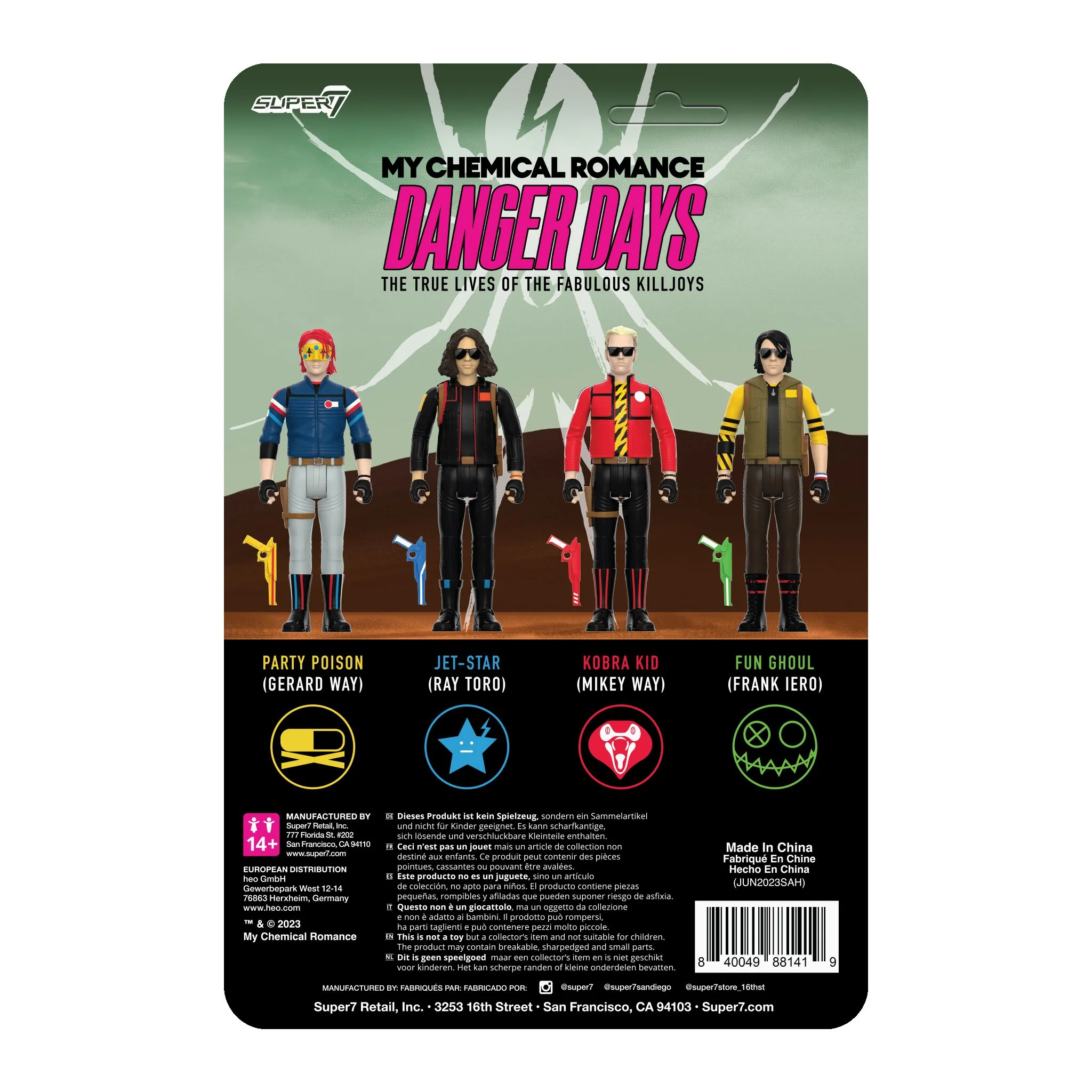 My Chemical Romance ReAction Figures Wave 01 (Danger Days) - Jet Star (Unmasked) 4 My Chemical Romance ReAction Figures Wave 01 (Danger Days) - Jet Star (Unmasked)