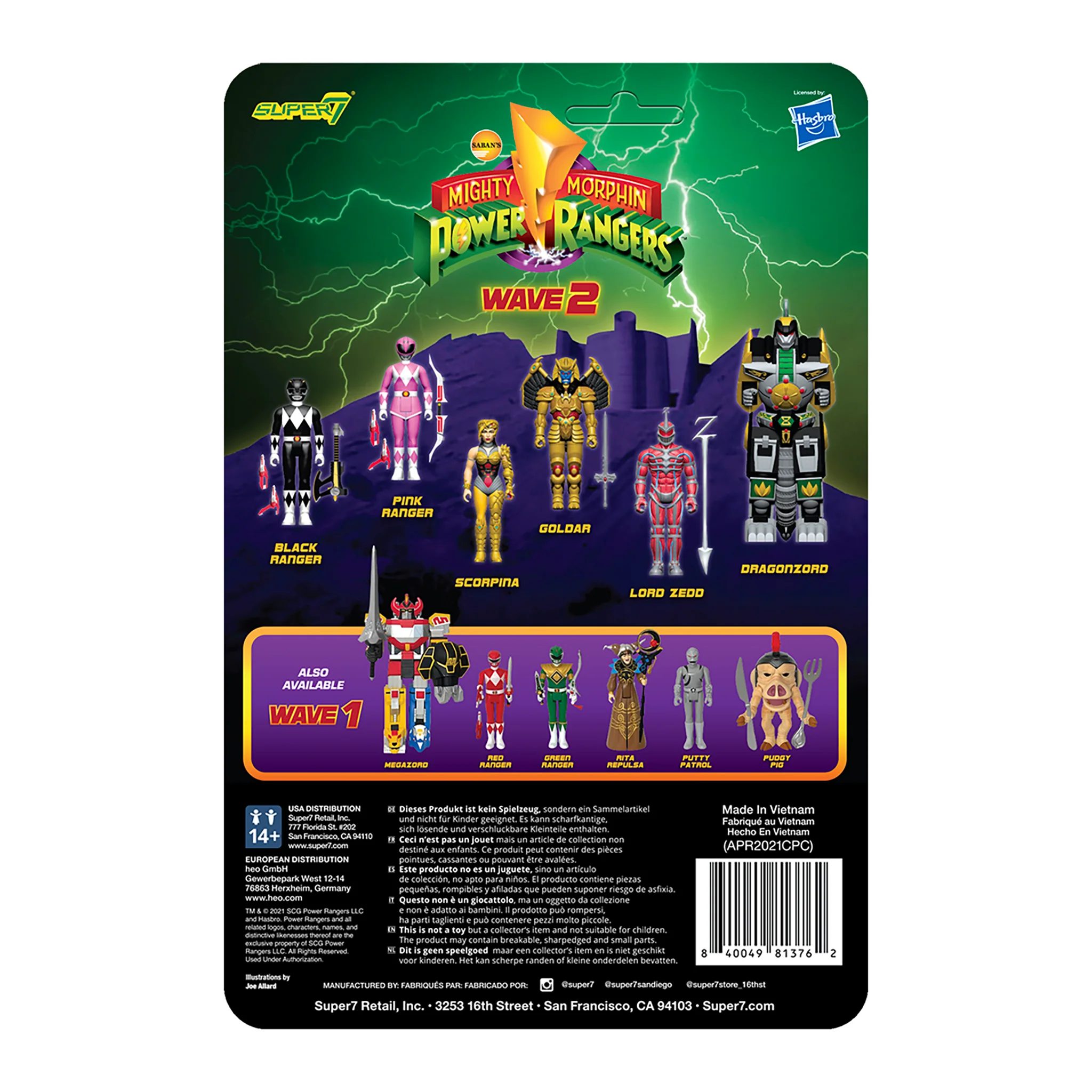 Mighty Morphin Power Rangers ReAction Figure Wave 2 - Lord Zedd 4 Mighty Morphin Power Rangers ReAction Figure Wave 2 - Lord Zedd