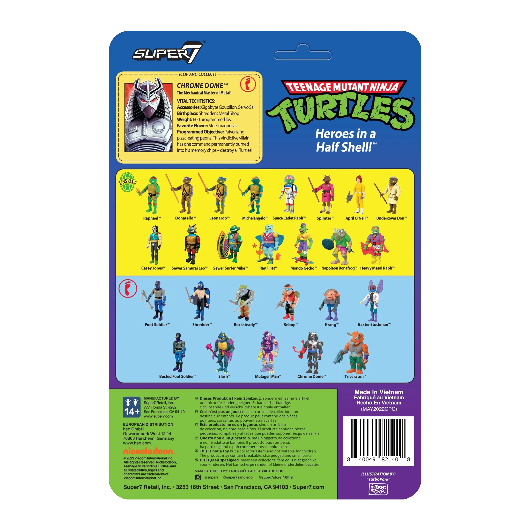 Teenage Mutant Ninja Turtles ReAction Wave 6 - Chrome Dome 4 Teenage Mutant Ninja Turtles ReAction Wave 6 - Chrome Dome