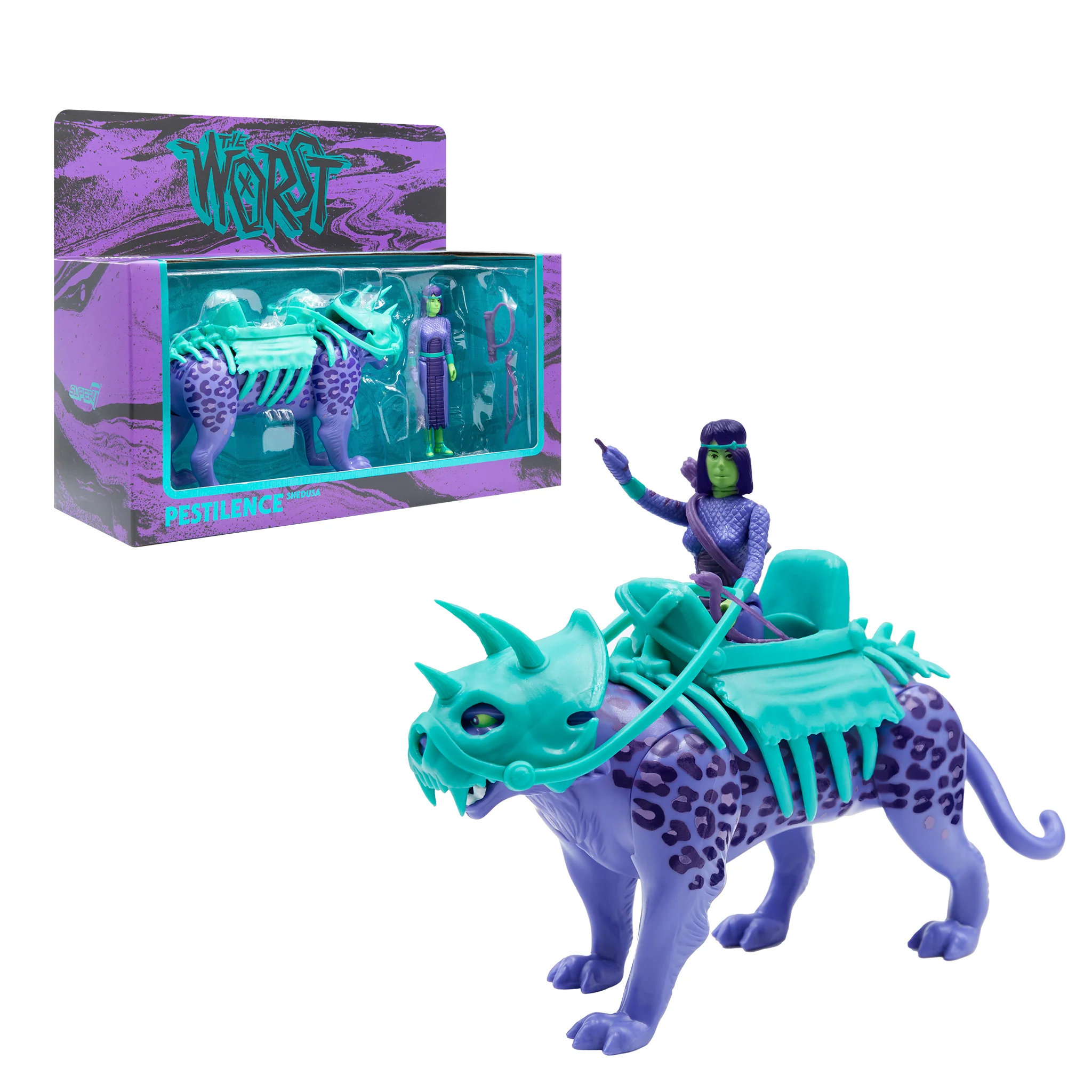 The Four Worstmen of the Apocalypse ReAction Figure - Shedusa and Pestilence Leopard