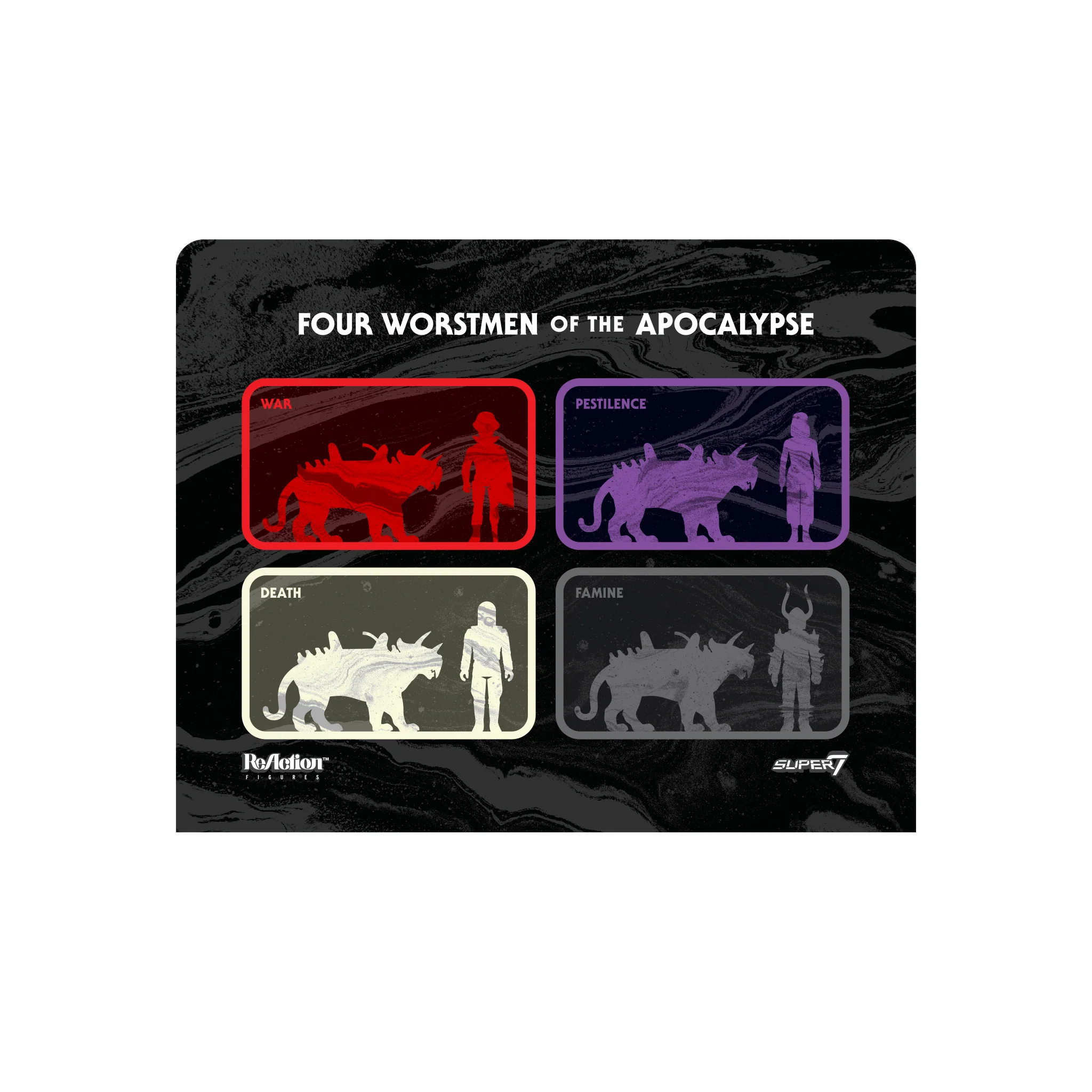 The Four Worstmen of the Apocalypse ReAction Figure - Shedusa and Pestilence Leopard 6 The Four Worstmen of the Apocalypse ReAction Figure - Shedusa and Pestilence Leopard