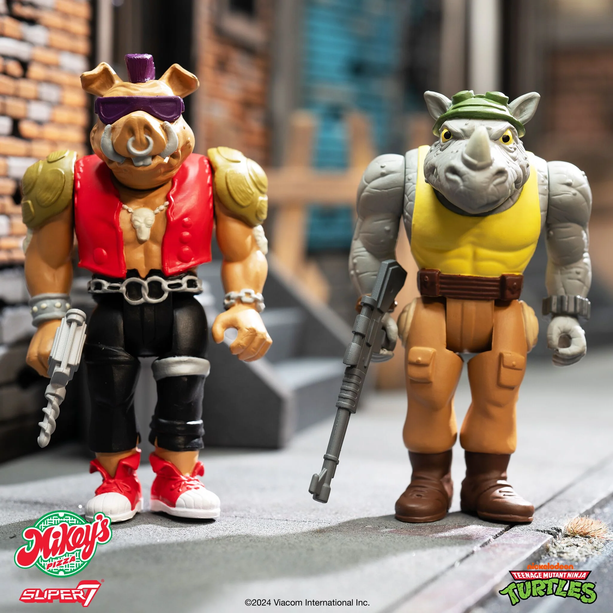 Teenage Mutant Ninja Turtles ReAction Figures Wave 10 - Rocksteady (Weird Pizza To Go) 4 Teenage Mutant Ninja Turtles ReAction Figures Wave 10 - Rocksteady (Weird Pizza To Go)