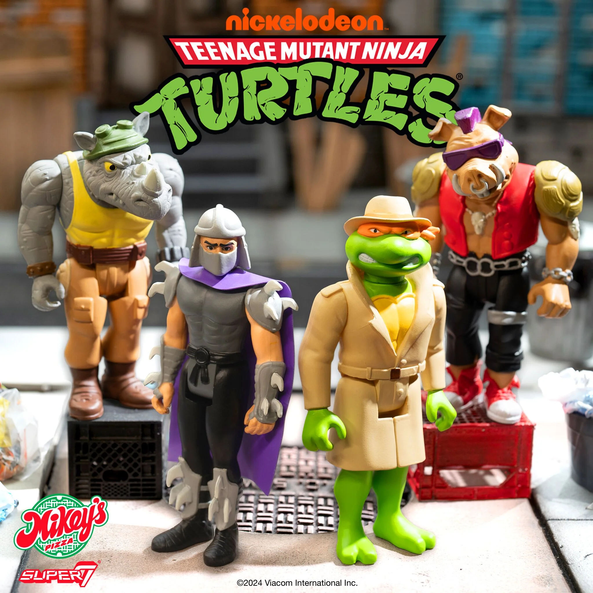 Teenage Mutant Ninja Turtles ReAction Figures Wave 10 - Rocksteady (Weird Pizza To Go) 6 Teenage Mutant Ninja Turtles ReAction Figures Wave 10 - Rocksteady (Weird Pizza To Go)