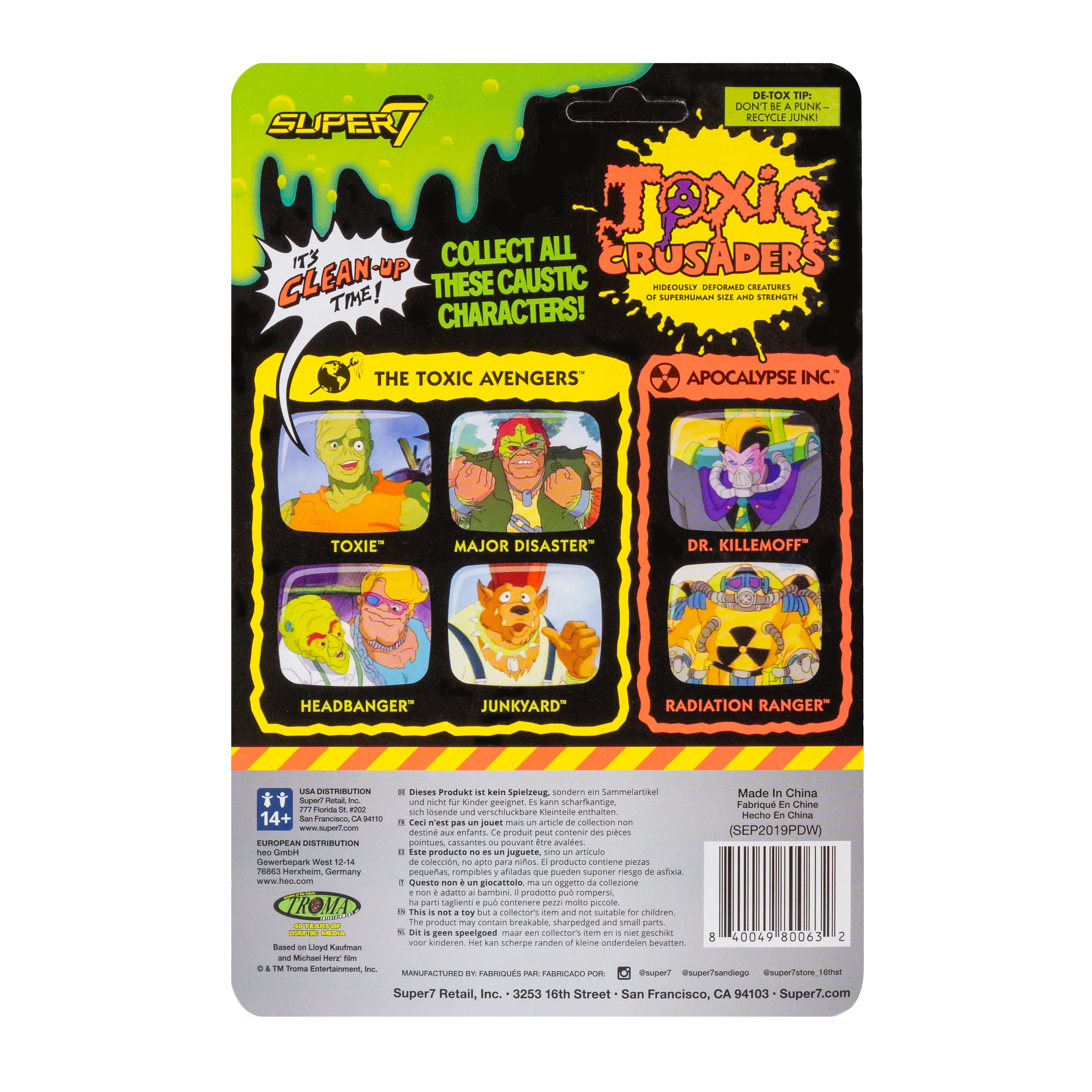 Toxic Crusaders ReAction Figure - Dr. Killemoff 6 Toxic Crusaders ReAction Figure - Dr. Killemoff
