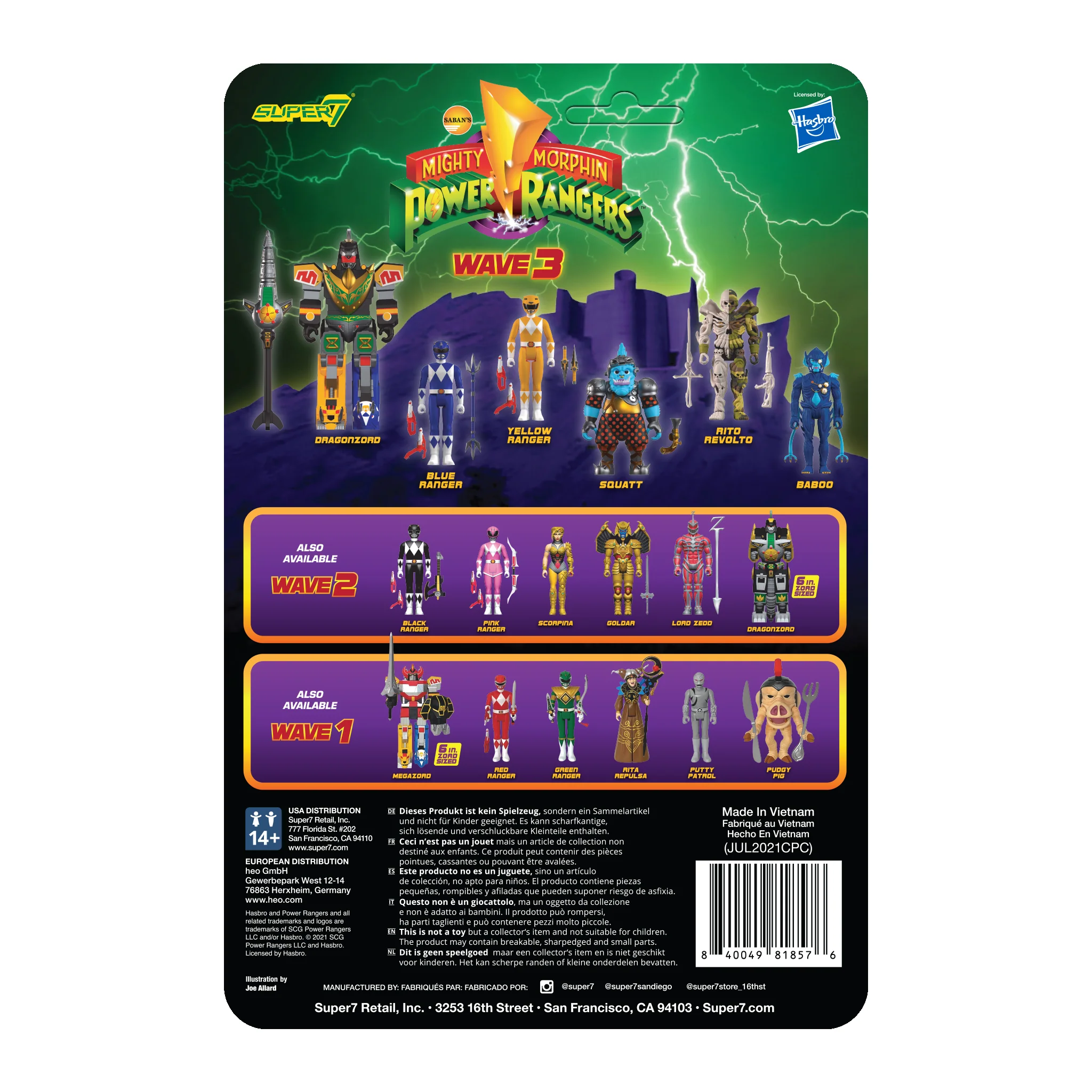 Mighty Morphin Power Rangers ReAction Figure Wave 3 - Rito Revolto 4 Mighty Morphin Power Rangers ReAction Figure Wave 3 - Rito Revolto