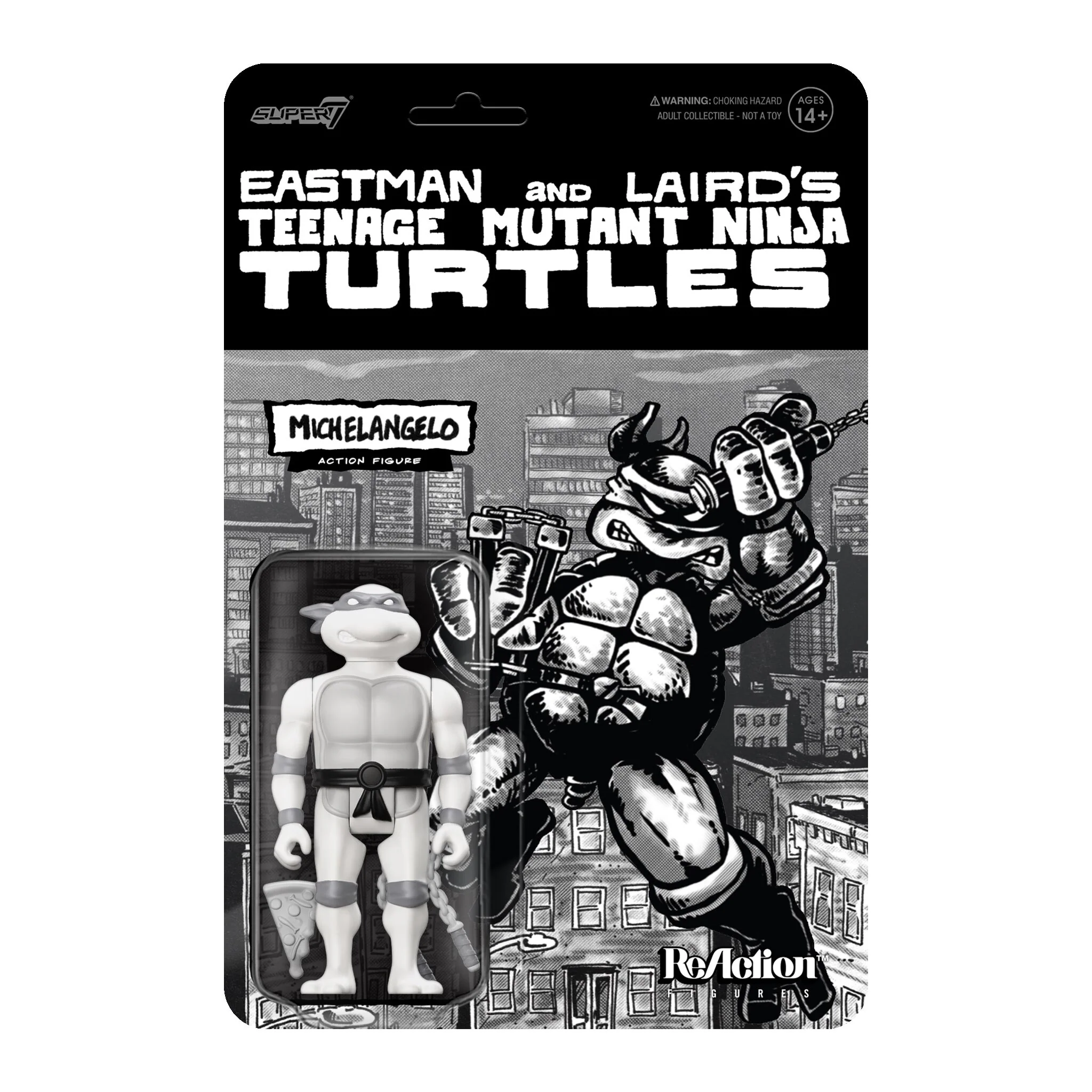 Teenage Mutant Ninja Turtles ReAction Figure Wave 9 - Michelangelo (Comic Greyscale)