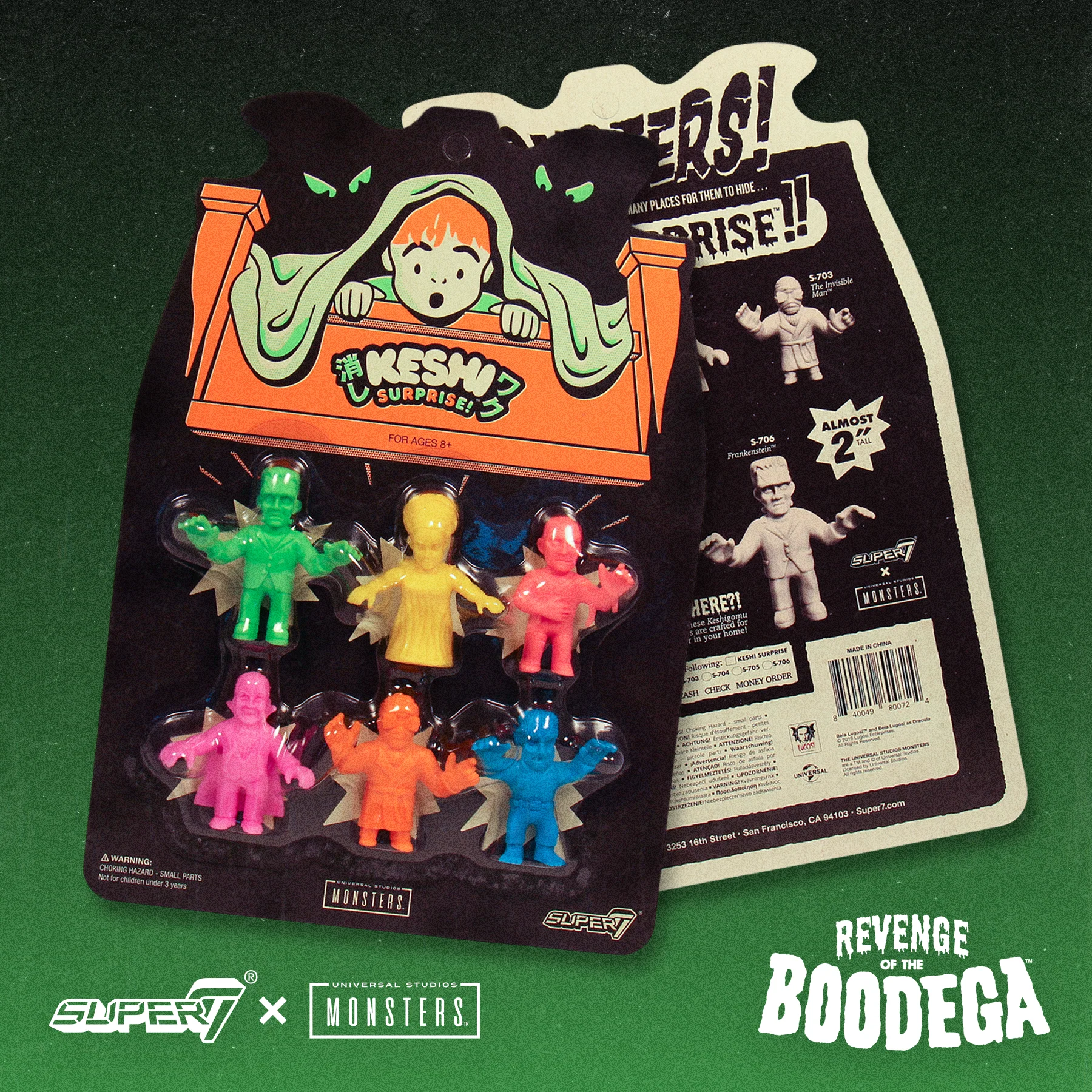 Universal Monsters Keshi 6-pack - Wolf Man, Invisible Man, Dracula, Frankenstein, Bride, Mummy 3 Universal Monsters Keshi 6-pack - Wolf Man, Invisible Man, Dracula, Frankenstein, Bride, Mummy