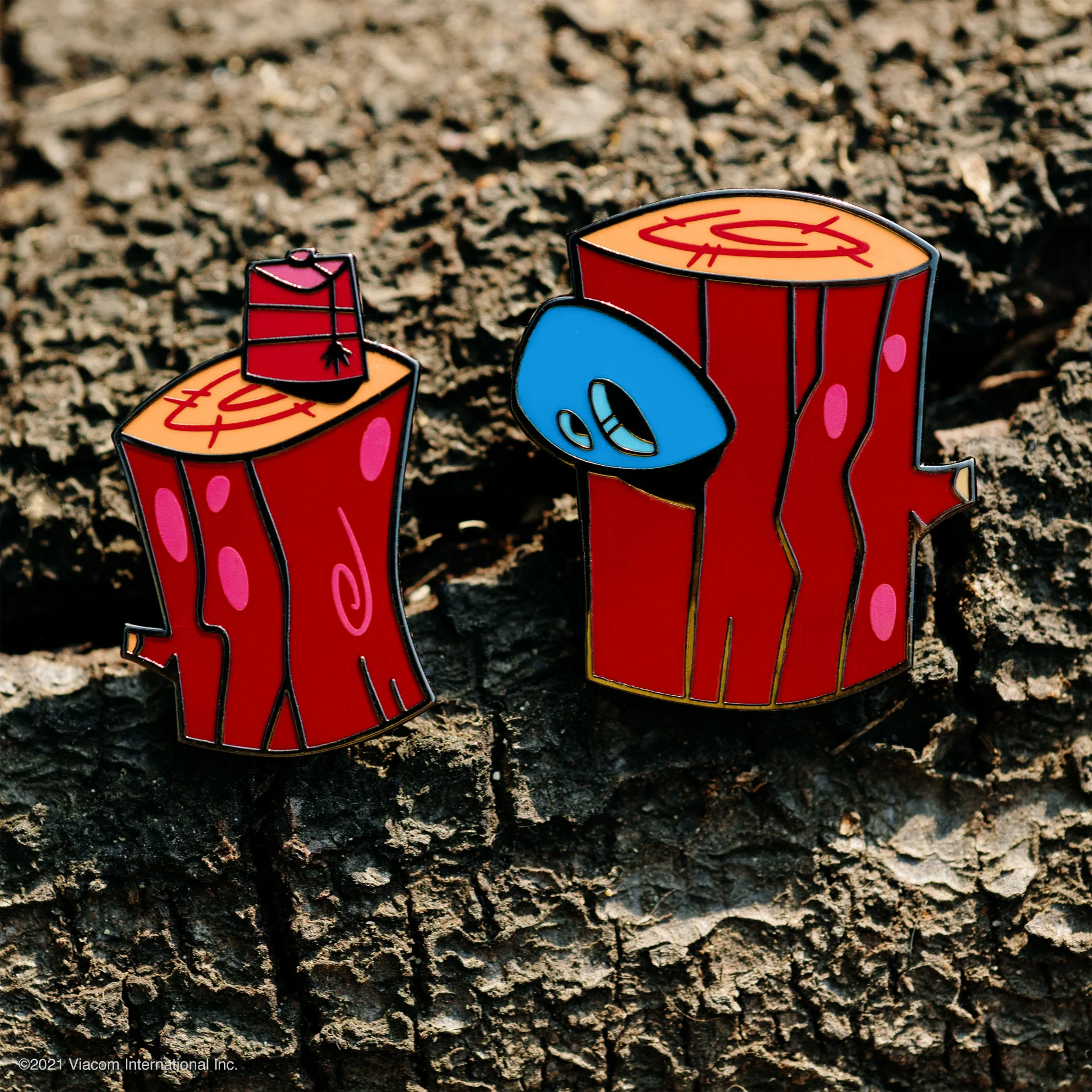 Ren & Stimpy Enamel Pin - LOG! 2-Pin Set 3 Ren & Stimpy Enamel Pin - LOG! 2-Pin Set