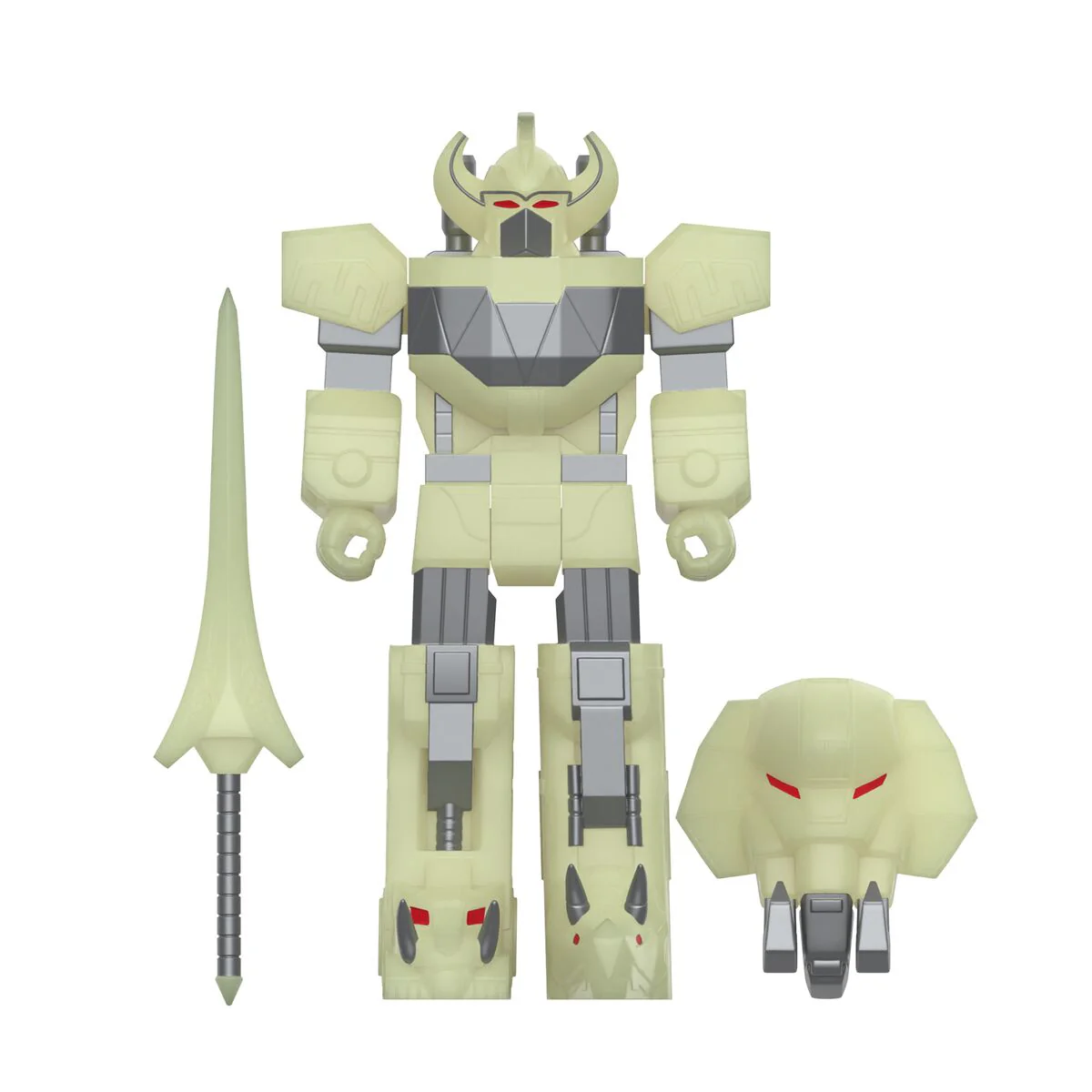 Mighty Morphin Power Rangers ReAction Figures - Megazord (Lightning Glow)