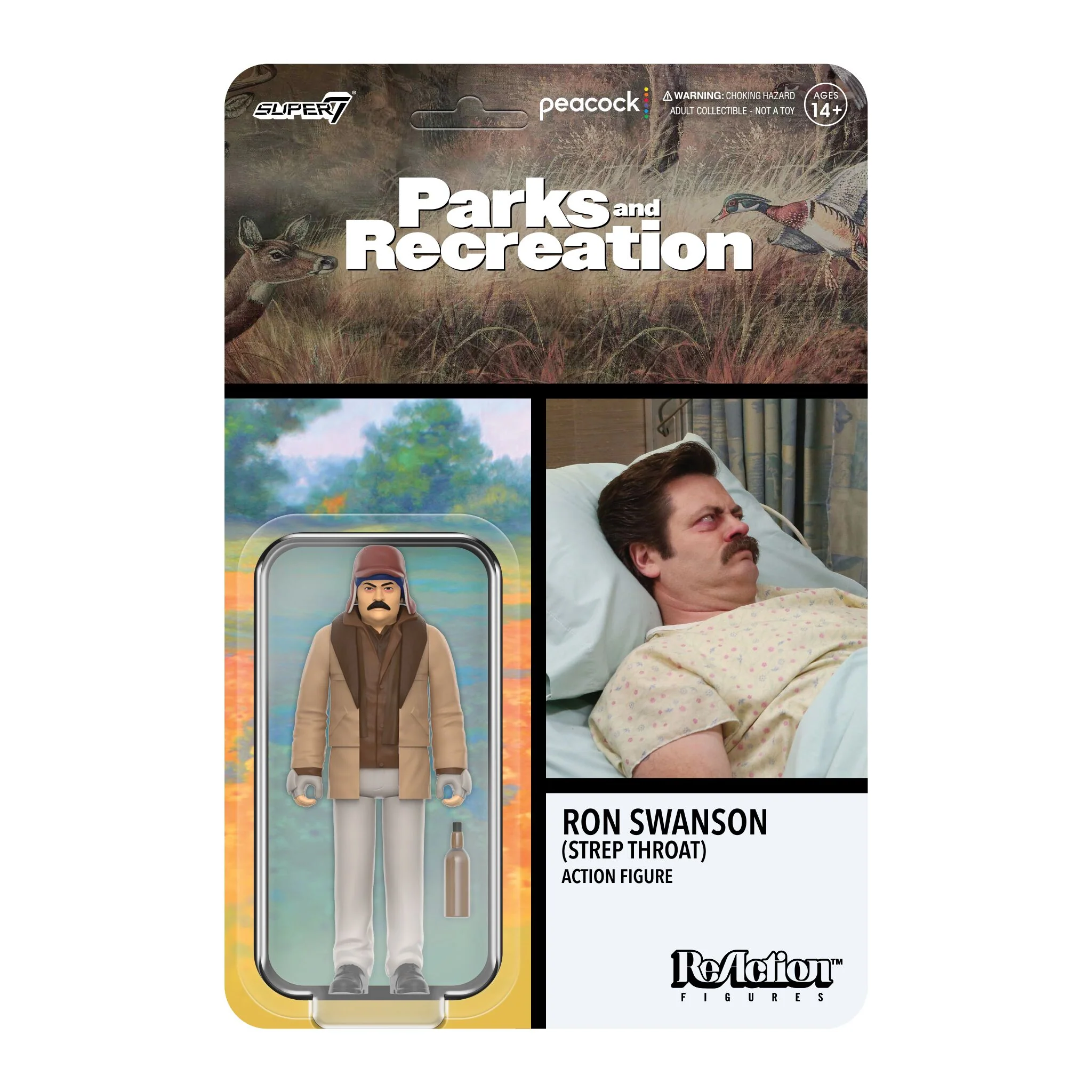 Parks and Recreation ReAction Wave 4 - Ron Swanson (Strep Throat)