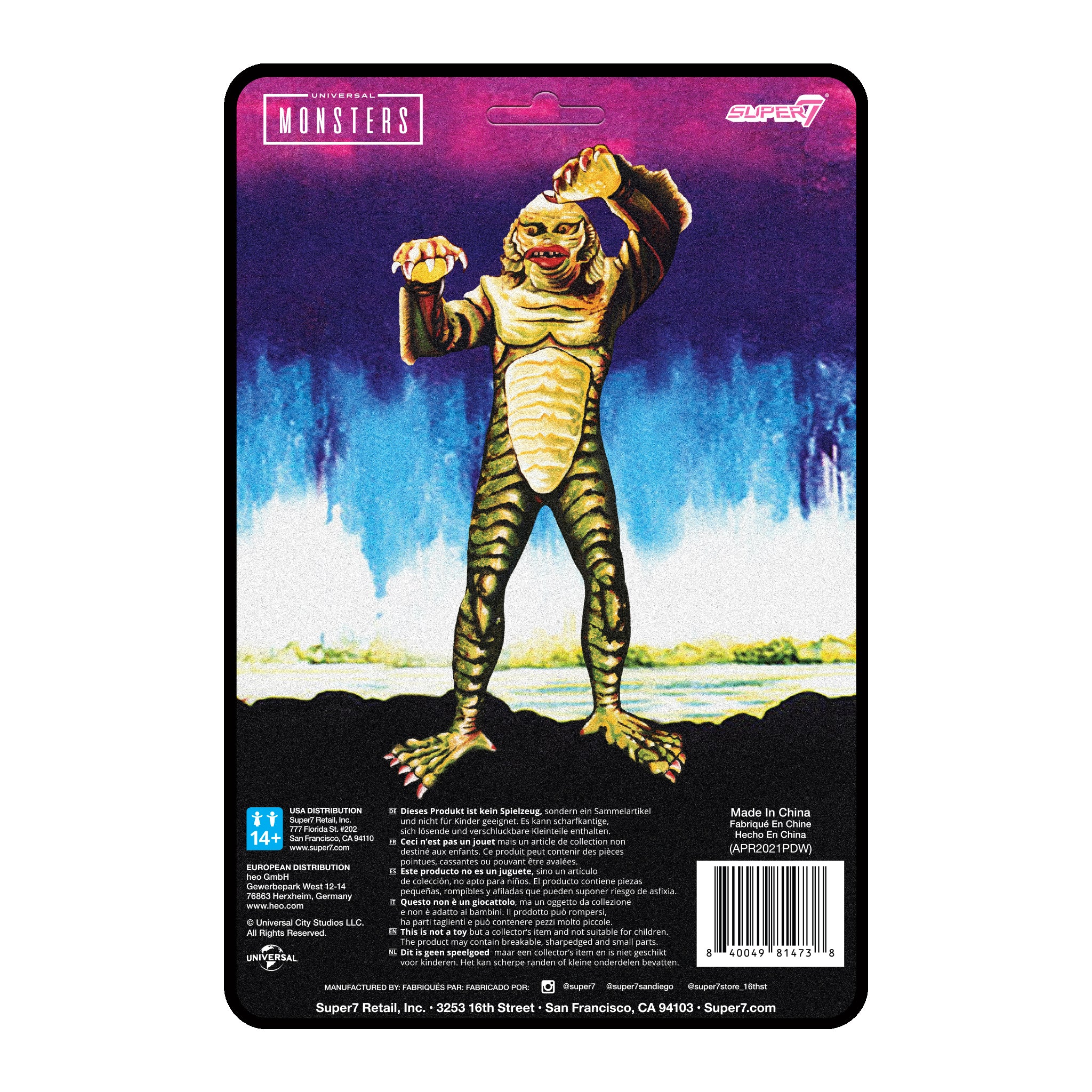 Universal Monsters ReAction Figures - "Super" Creature (Wide Sculpt on Card) 4 Universal Monsters ReAction Figures - "Super" Creature (Wide Sculpt on Card)