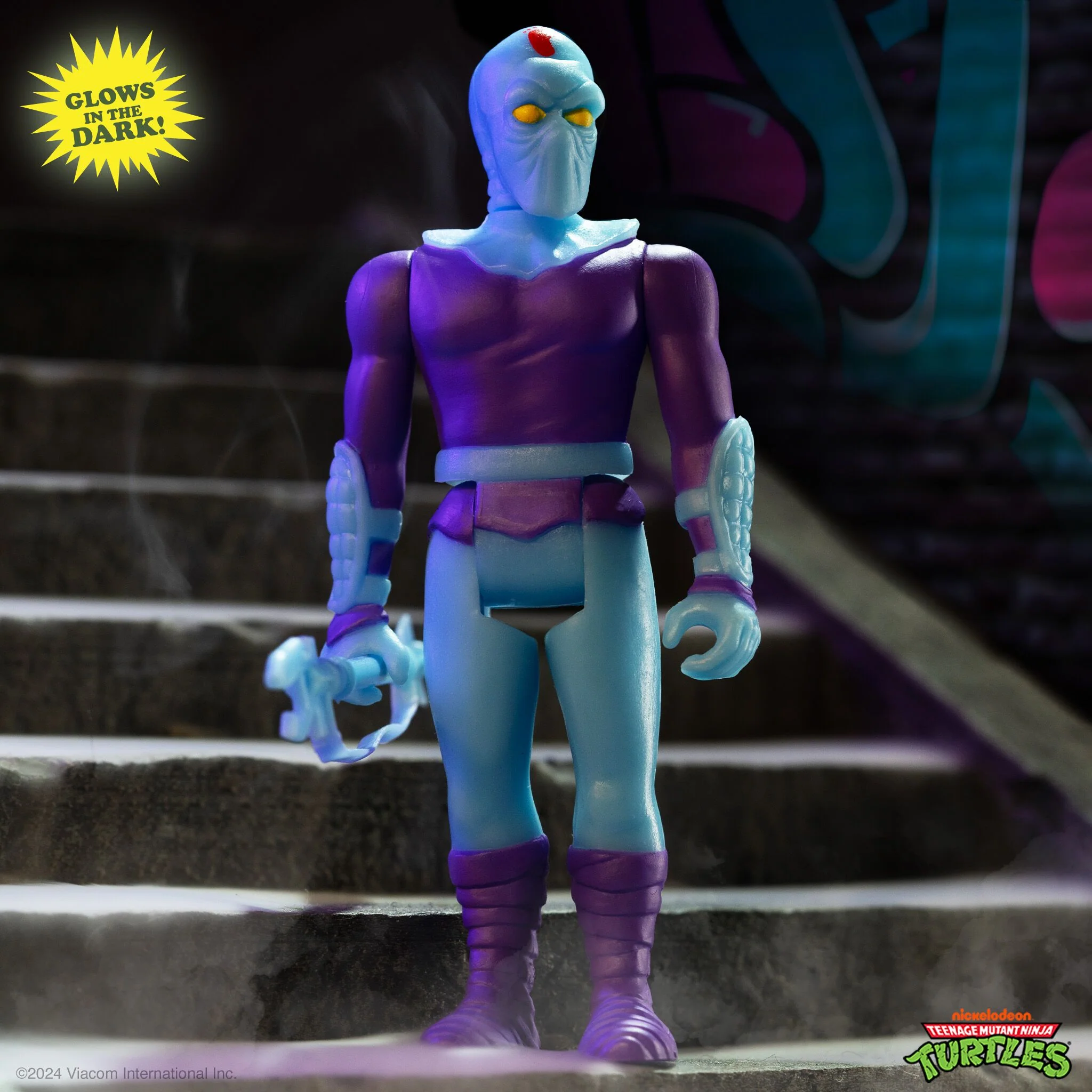 Teenage Mutant Ninja Turtles ReAction Figures - Foot Soldier (Blue Glow) 4 Teenage Mutant Ninja Turtles ReAction Figures - Foot Soldier (Blue Glow)