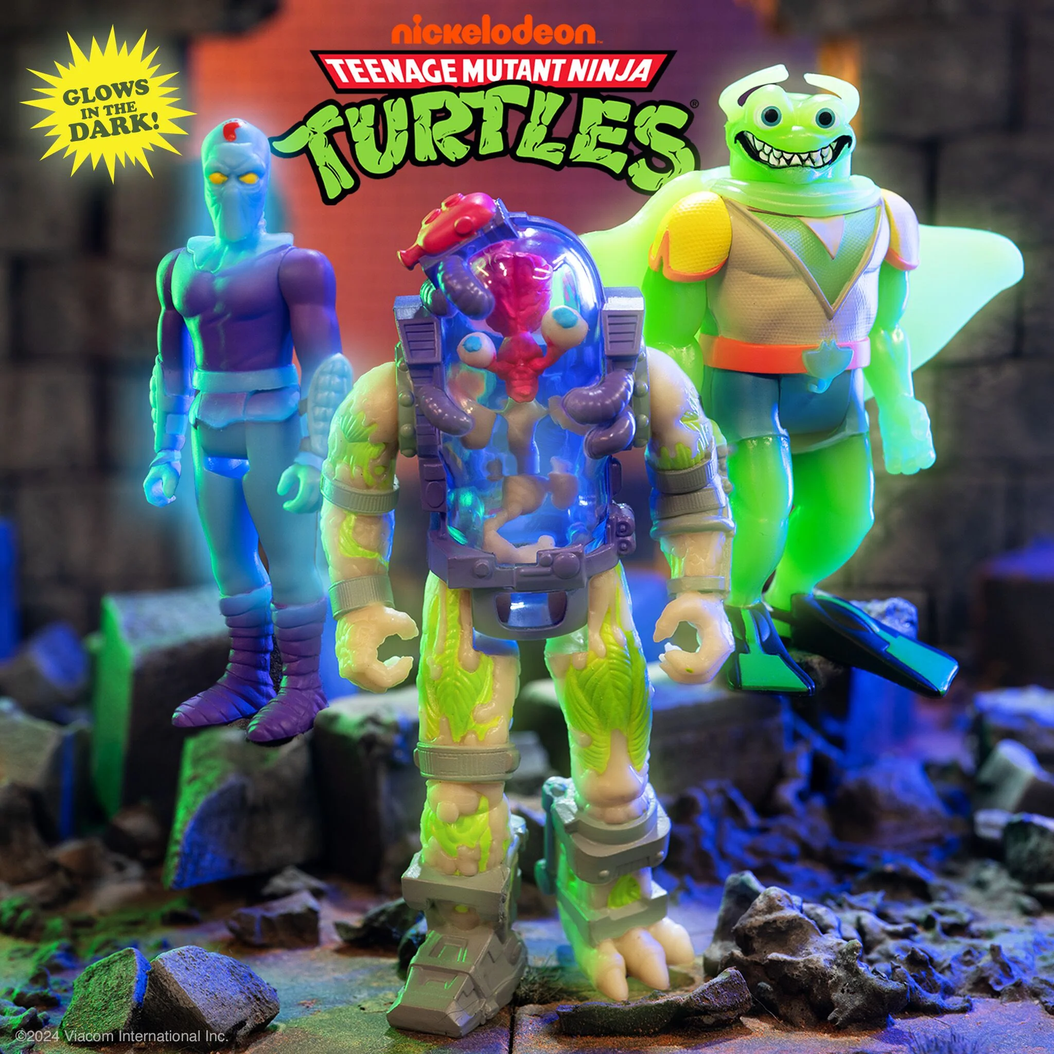 Teenage Mutant Ninja Turtles ReAction Figures - Ray Fillet Bioluminescent (Green Glow) 3 Teenage Mutant Ninja Turtles ReAction Figures - Ray Fillet Bioluminescent (Green Glow)
