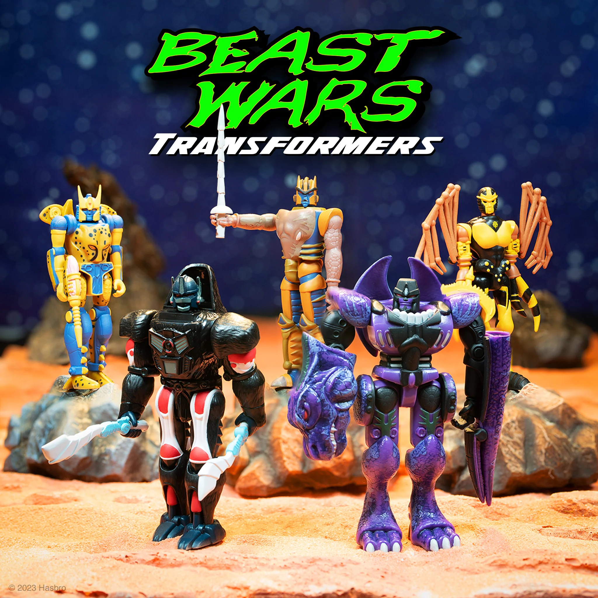 Transformers ReAction Figures Wave 7 Beast Wars - Set of 5 3 Transformers ReAction Figures Wave 7 Beast Wars - Set of 5