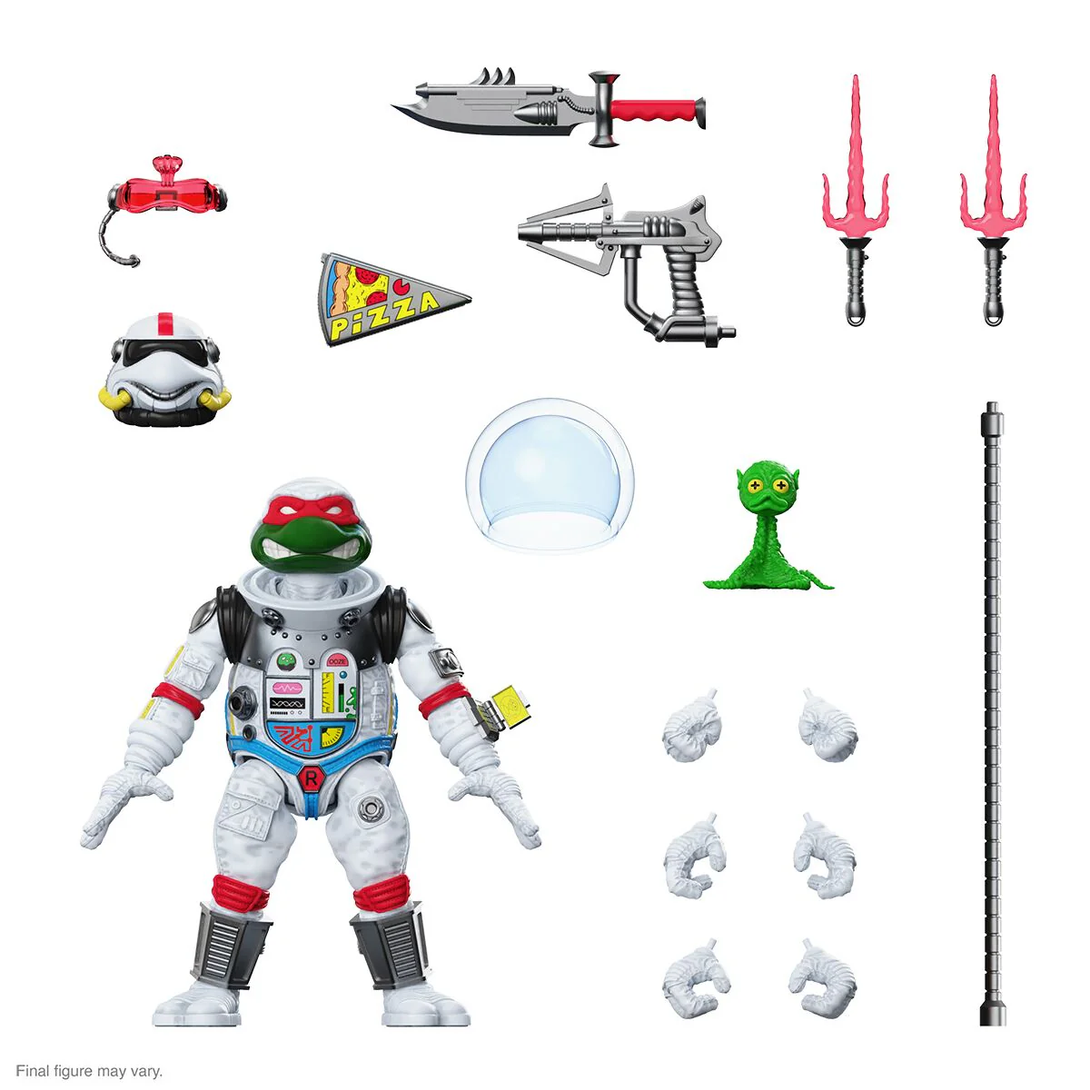 Teenage Mutant Ninja Turtles ULTIMATES! Wave 8 - Space Cadet Raphael, Shredder (Silver Armor), Robot Rocksteady, & Genghis Frog 9 Teenage Mutant Ninja Turtles ULTIMATES! Wave 8 - Space Cadet Raphael, Shredder (Silver Armor), Robot Rocksteady, & Genghis Frog