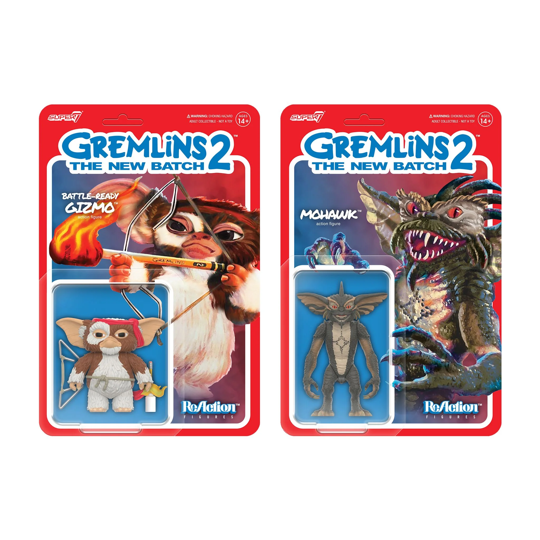 Gremlins ReAction Figures Wave 02 - Gizmo (Battle Ready) & Mohawk