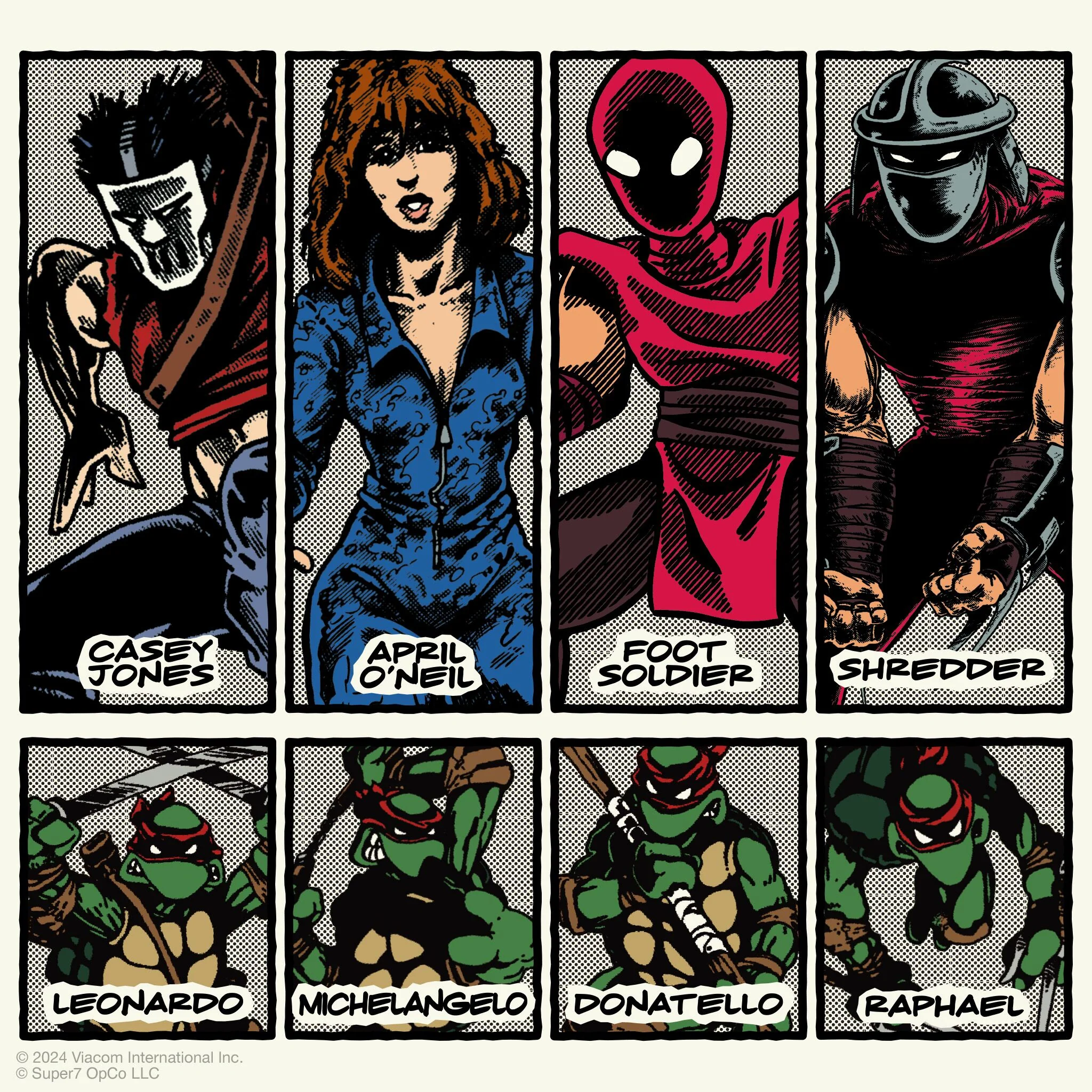Teenage Mutant Ninja Turtles ReAction Figures Wave 11 - April O'Neil, Casey Jones, Shredder, & Foot Soldier (Comic Color) 5 Teenage Mutant Ninja Turtles ReAction Figures Wave 11 - April O'Neil, Casey Jones, Shredder, & Foot Soldier (Comic Color)