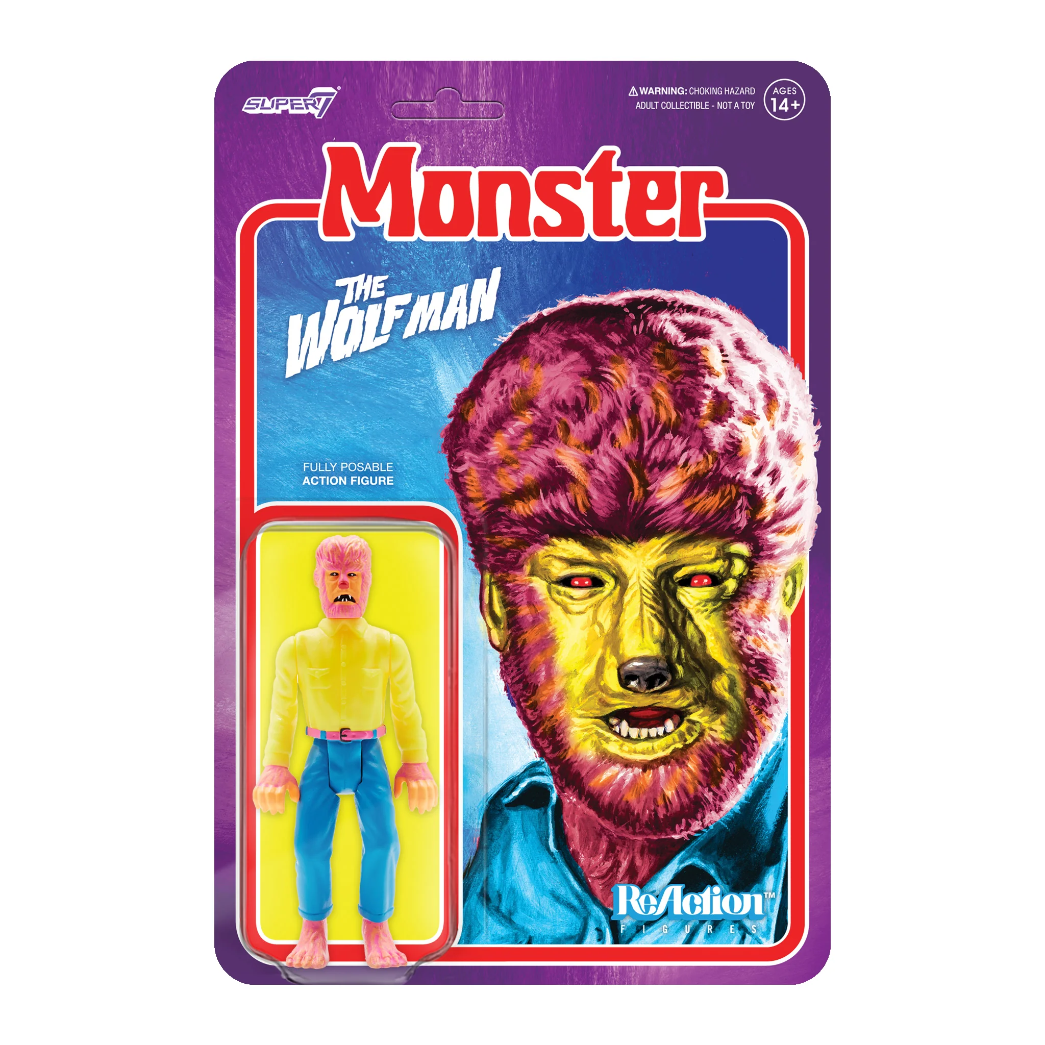 Universal Monsters ReAction Figure - The Wolf Manï»¿ (Costume Colors)