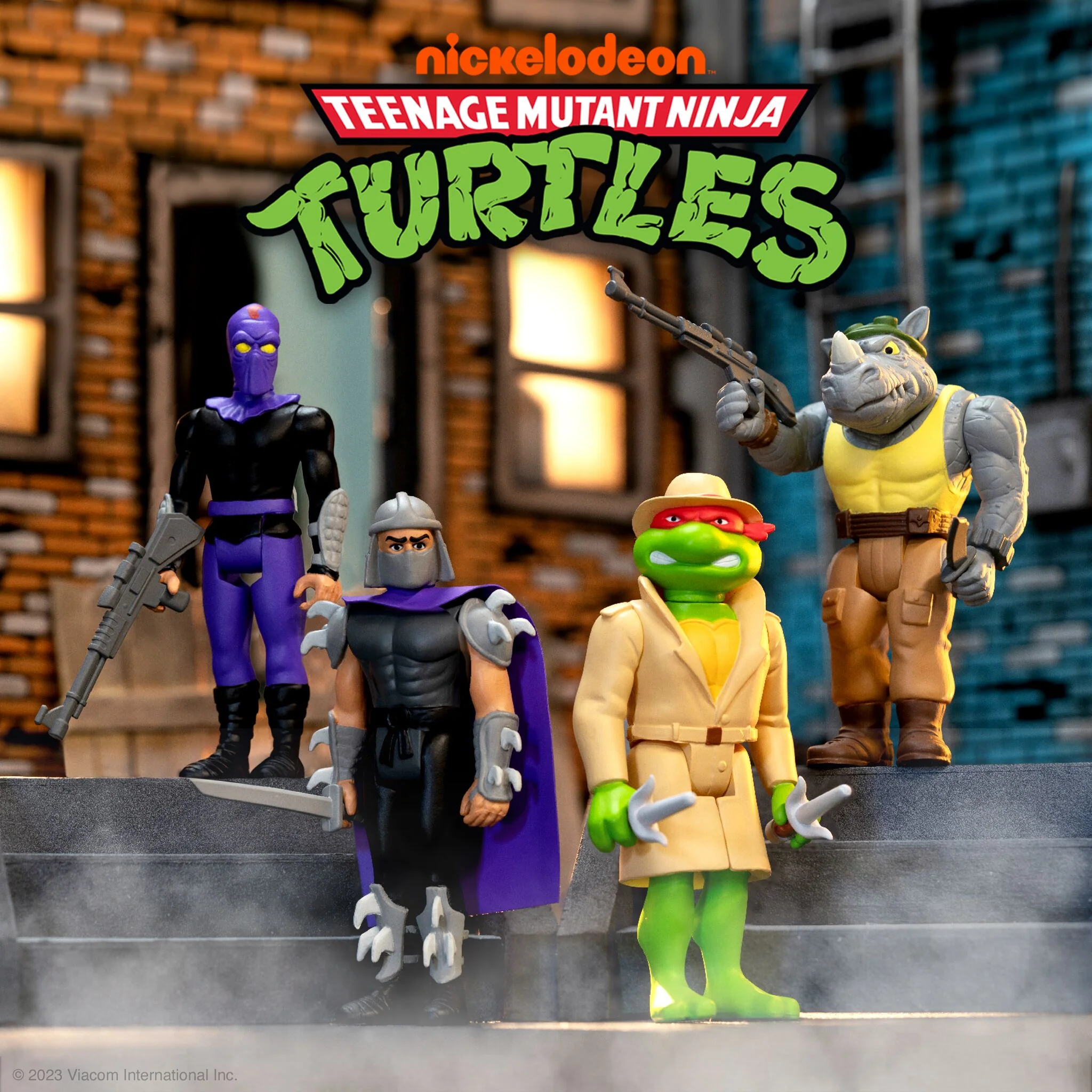 Teenage Mutant Ninja Turtles ReAction Figures Wave 8 - Undercover Raphael, Shredder, Rocksteady & Foot Soldier (Cartoon) 3 Teenage Mutant Ninja Turtles ReAction Figures Wave 8 - Undercover Raphael, Shredder, Rocksteady & Foot Soldier (Cartoon)