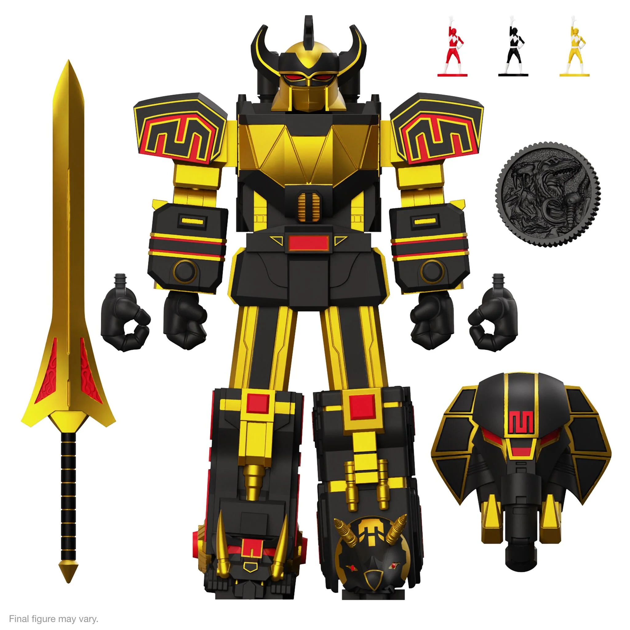 Mighty Morphin Power Rangers ULTIMATES! Wave 5 - Megazord (Black & Gold), Bulk, Skull & Green Ranger (Glow) 14 Mighty Morphin Power Rangers ULTIMATES! Wave 5 - Megazord (Black & Gold), Bulk, Skull & Green Ranger (Glow)